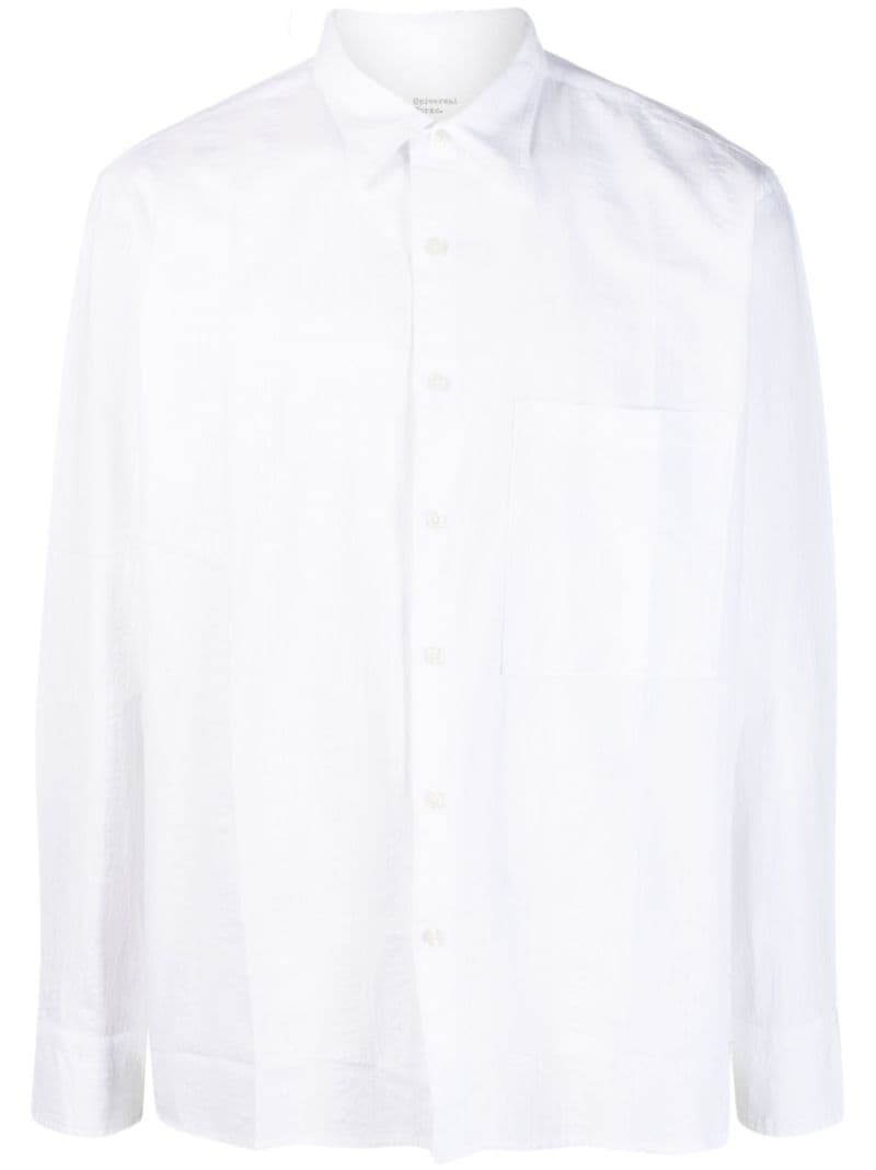 long-sleeve cotton shirt - 1