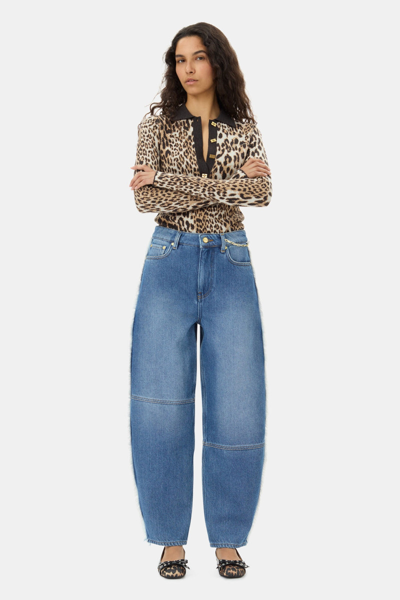GANNI BLUE STARY JEANS outlook