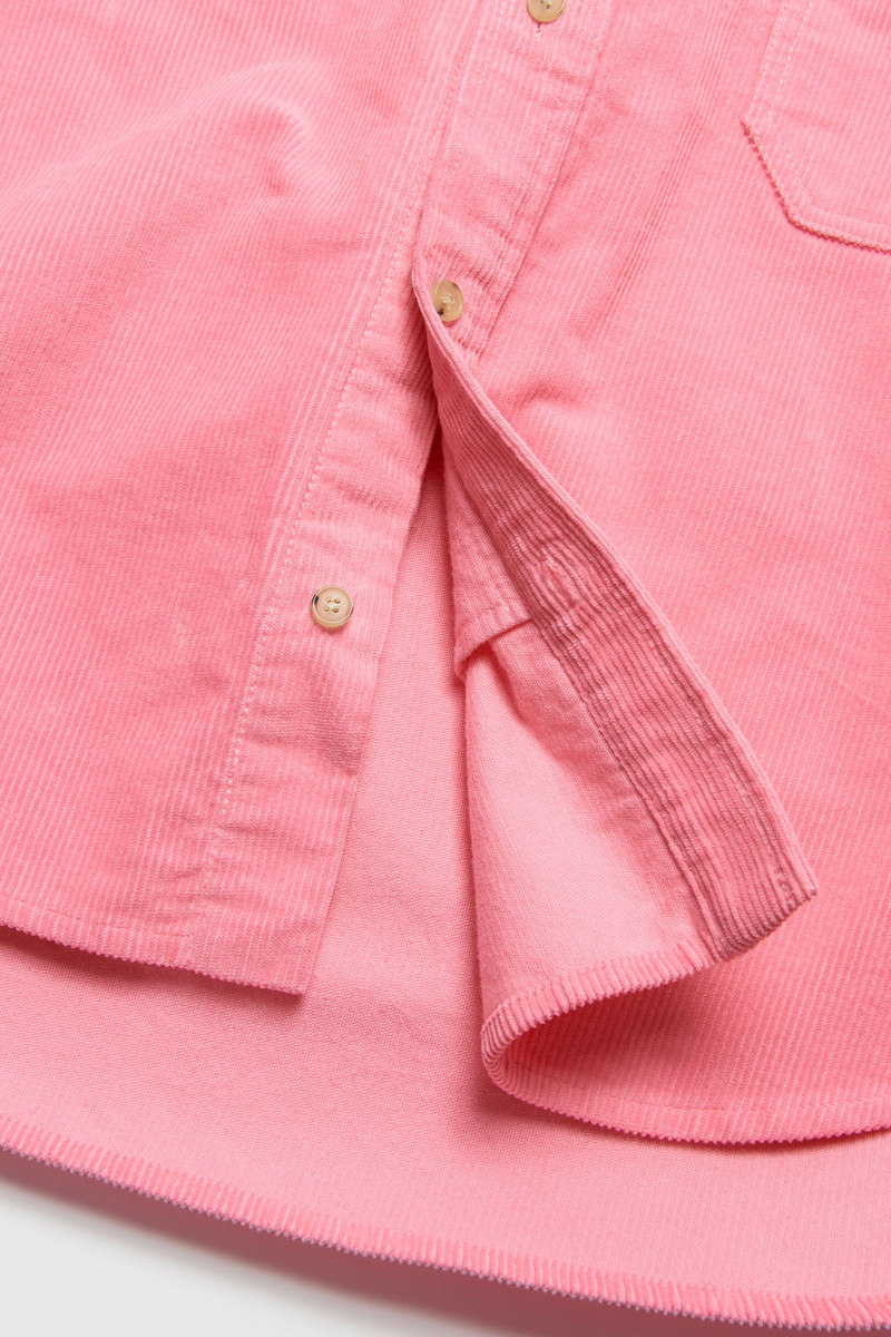 Corduroy overshirt - Tango pink 7