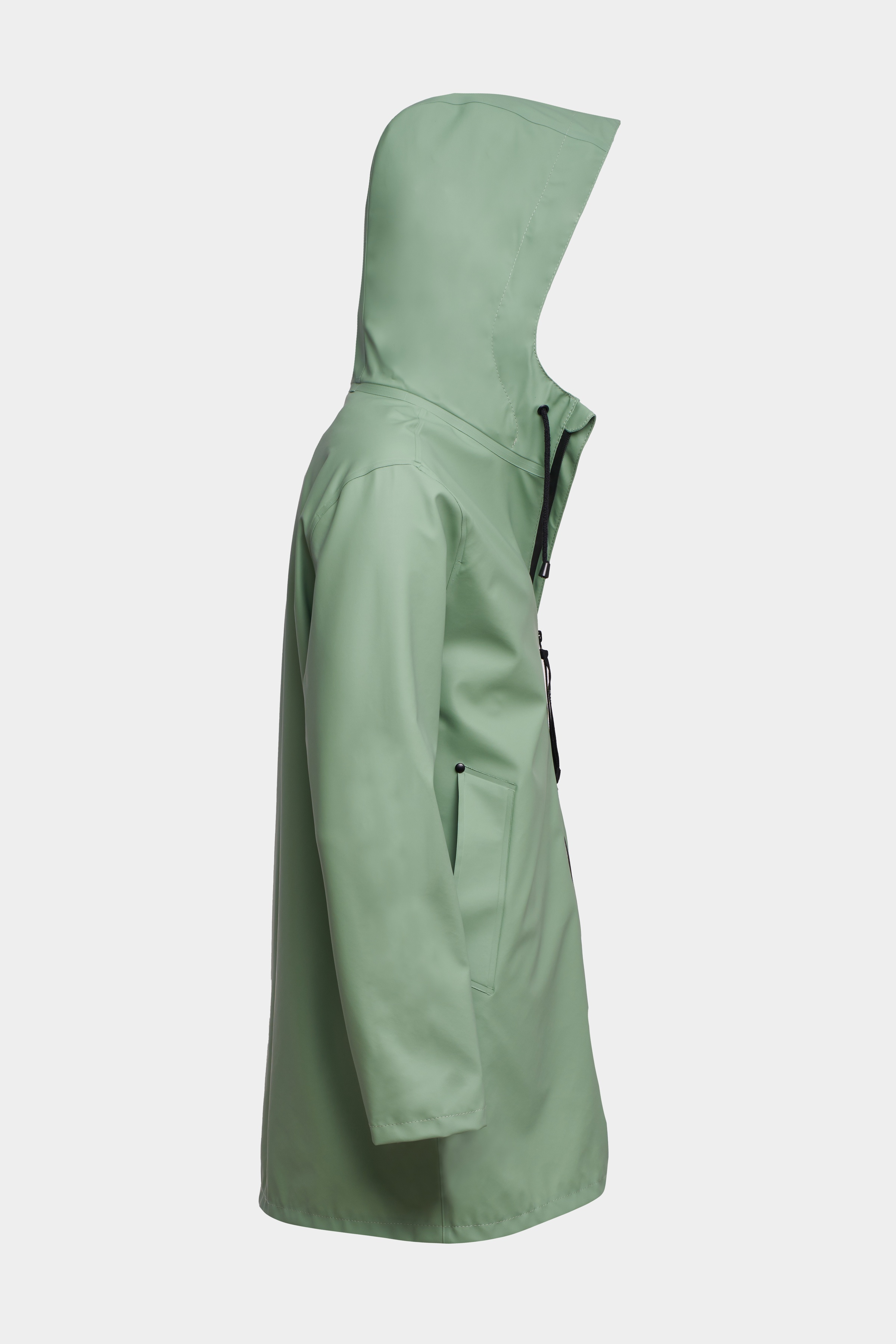 Stockholm Lightweight Zip Raincoat Loden Green - 5