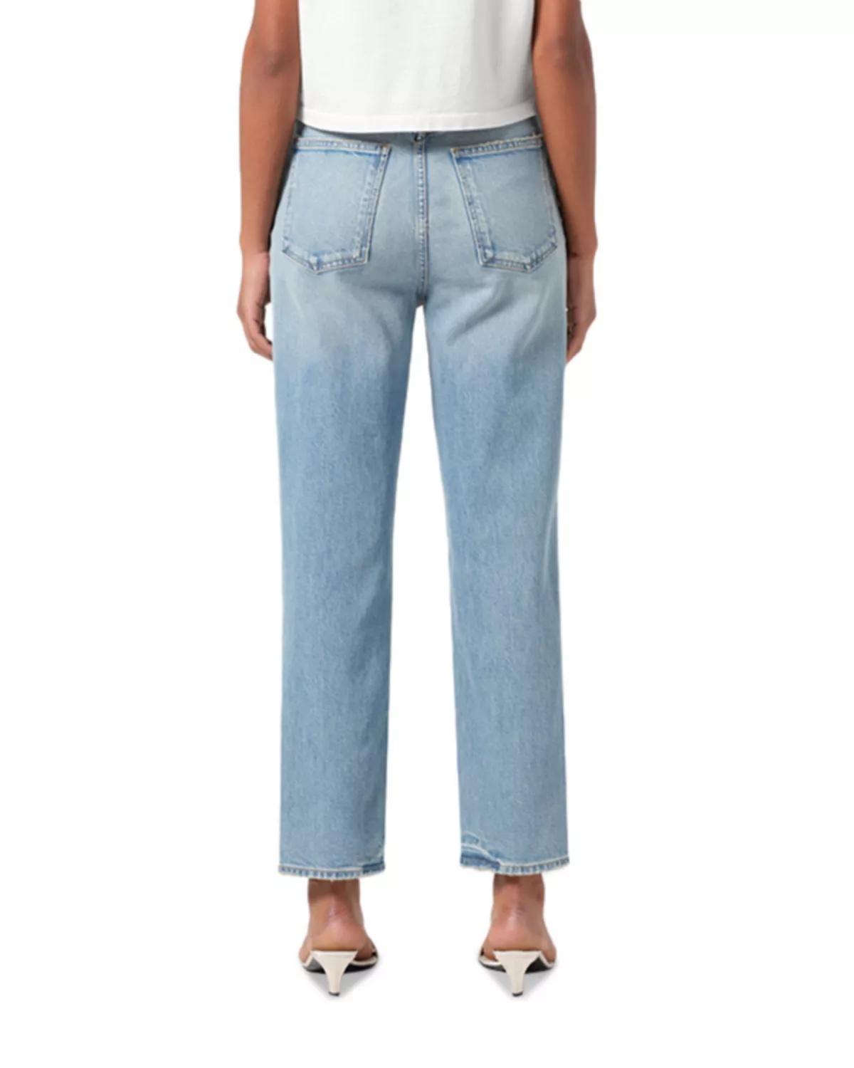 90's High Rise Straight Leg Jeans in Ripple - 3