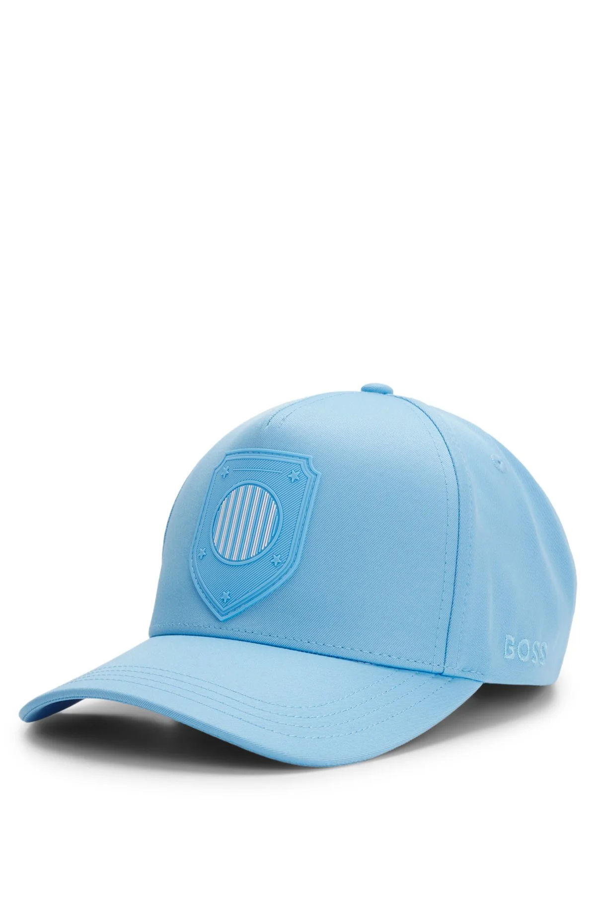 LOGO CAP IN LUSTROUS TWILL WITH COUNTRY-FLAG BADGE - 1