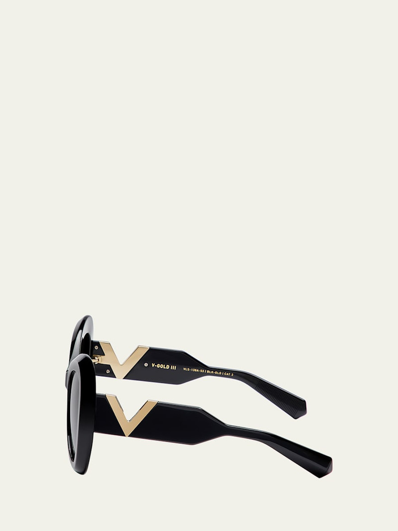 Valentino Butterfly Acetate Sunglasses outlook