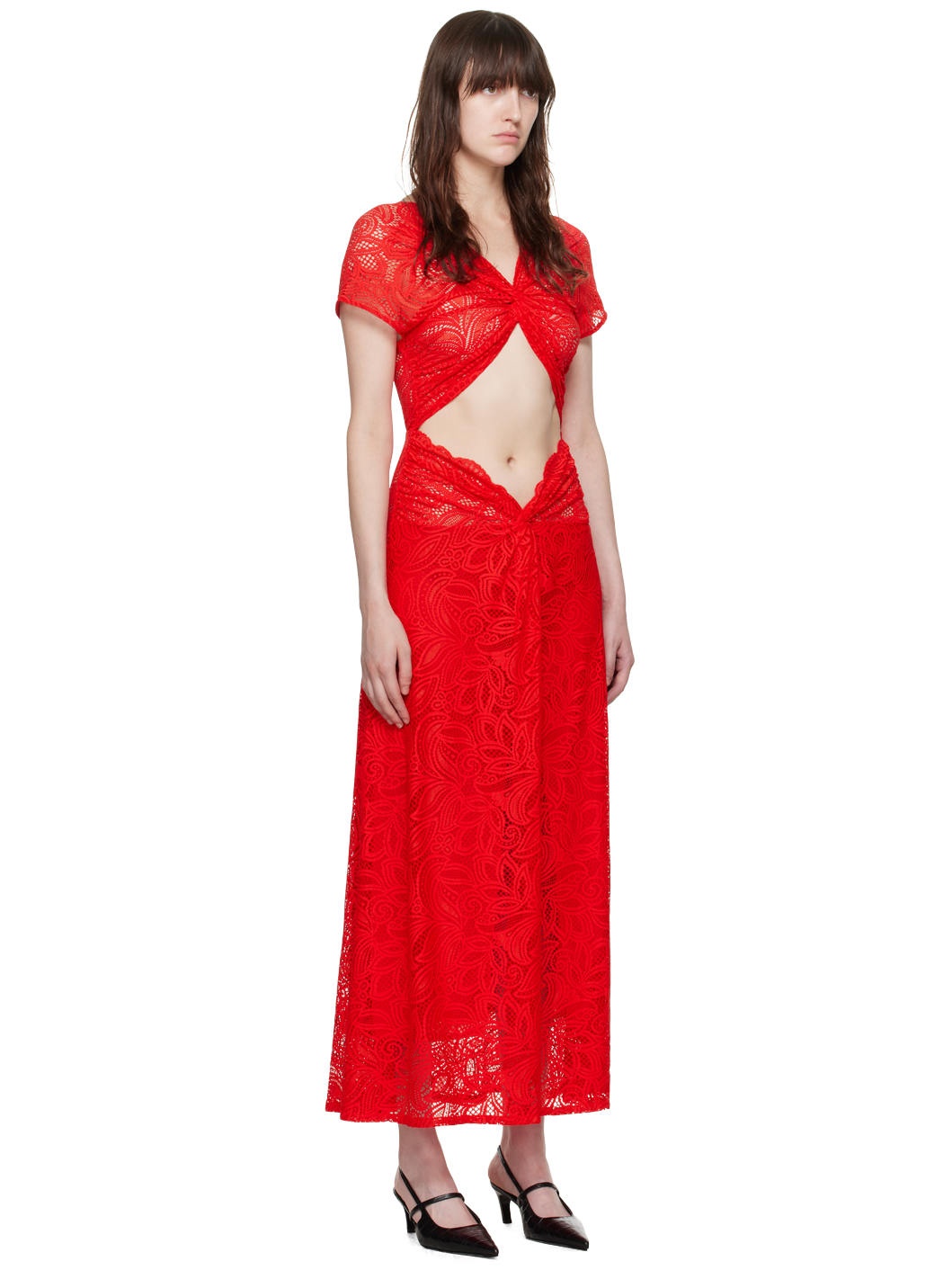 Red Sassen Maxi Dress - 2