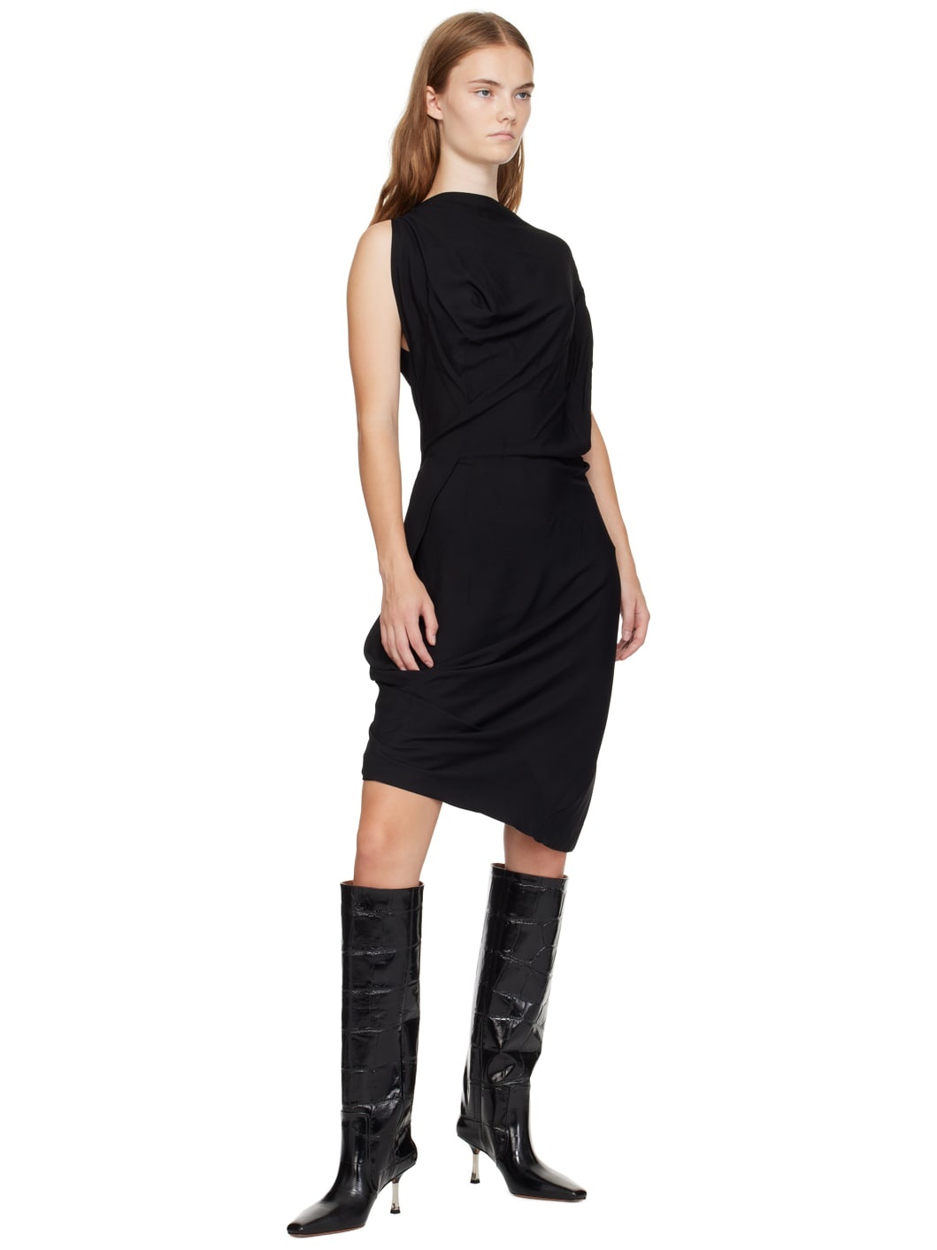 Black Bettina Tall Boots - 5