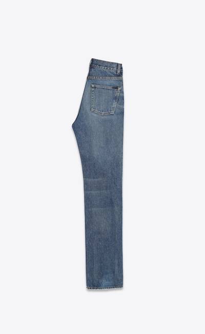 SAINT LAURENT janice jeans in dirty spring blue denim outlook