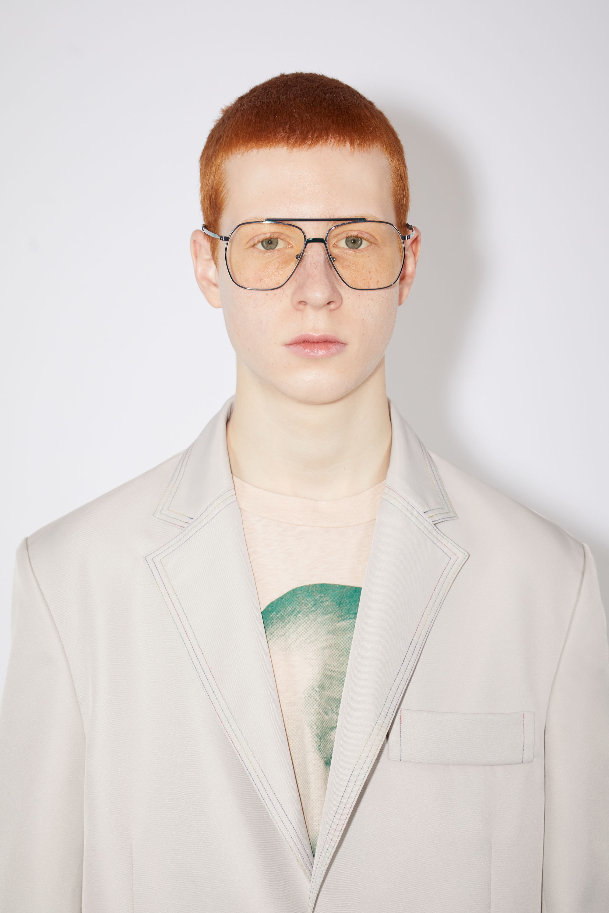 Unlined suit jacket - Sand beige - 5