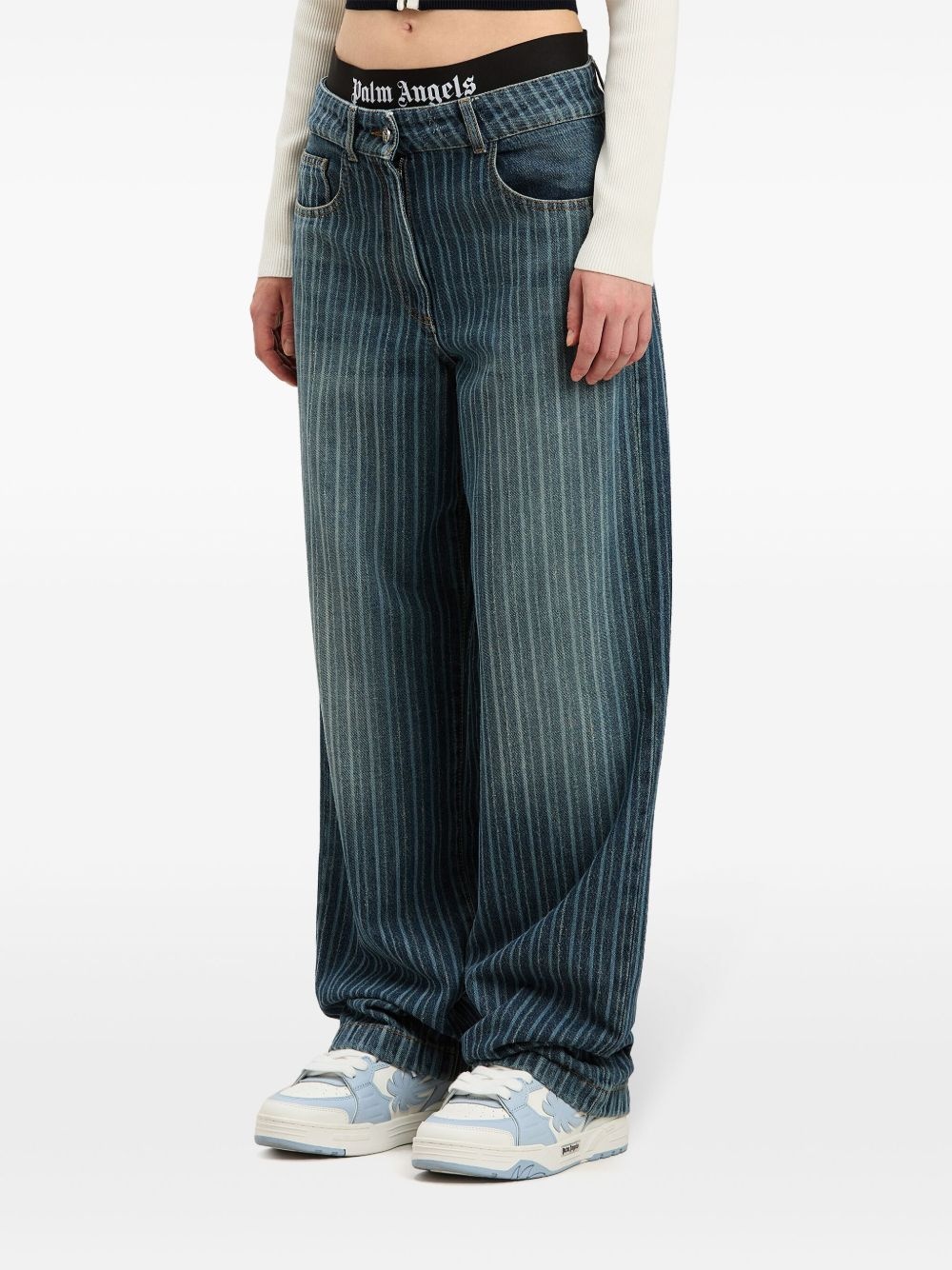 pinstriped jeans - 4
