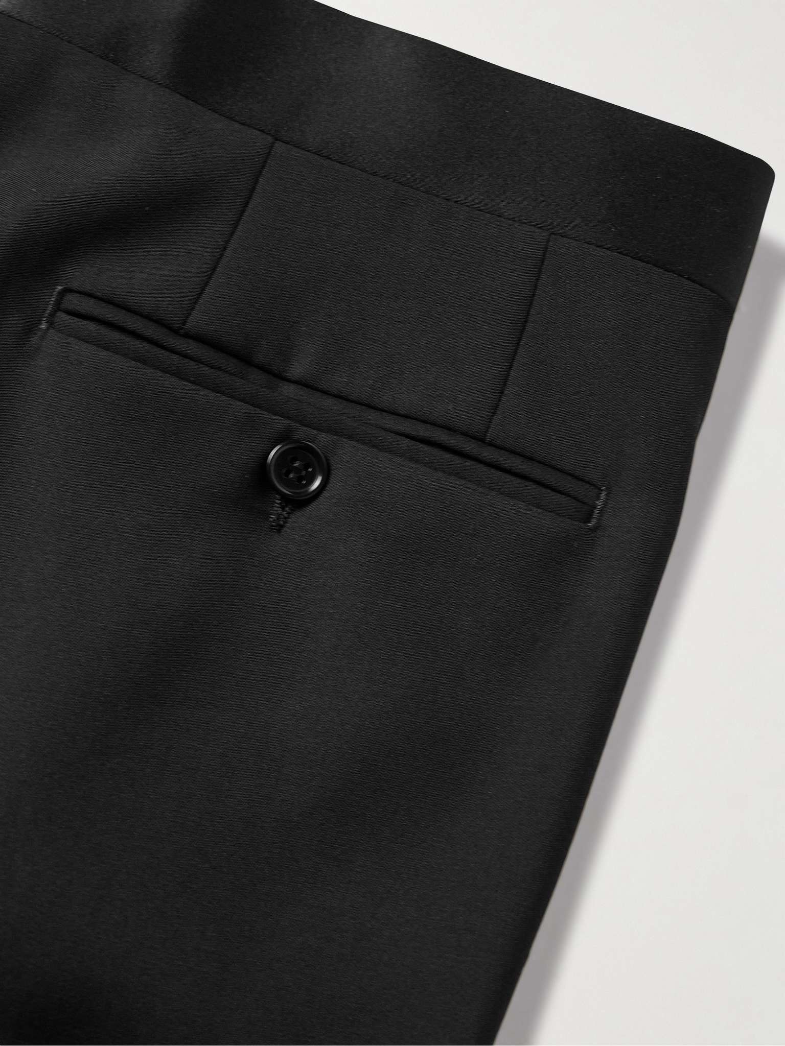 Slim-Fit Satin-Trimmed Wool Tuxedo Trousers - 6