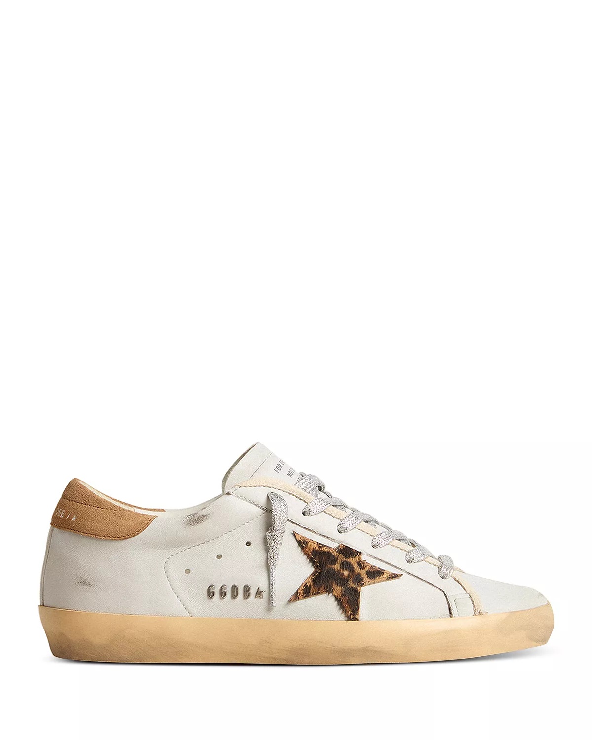 Women's Super Star Leopard Print Calf Hair Sneakers - 1