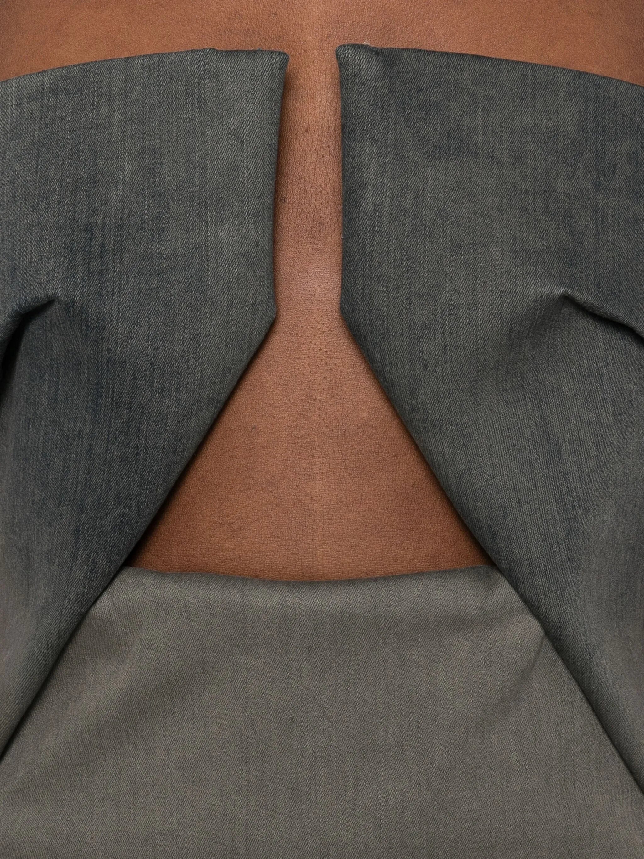 cut-out strapless dress - 5