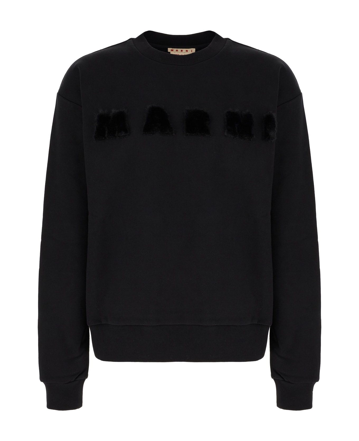 Marni Black Cotton Sweatshirt | italist | REVERSIBLE