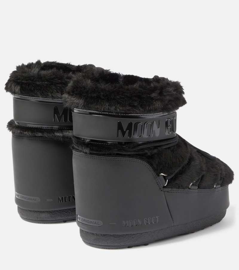 MOON BOOT Icon Low faux fur-trimmed snow boots outlook