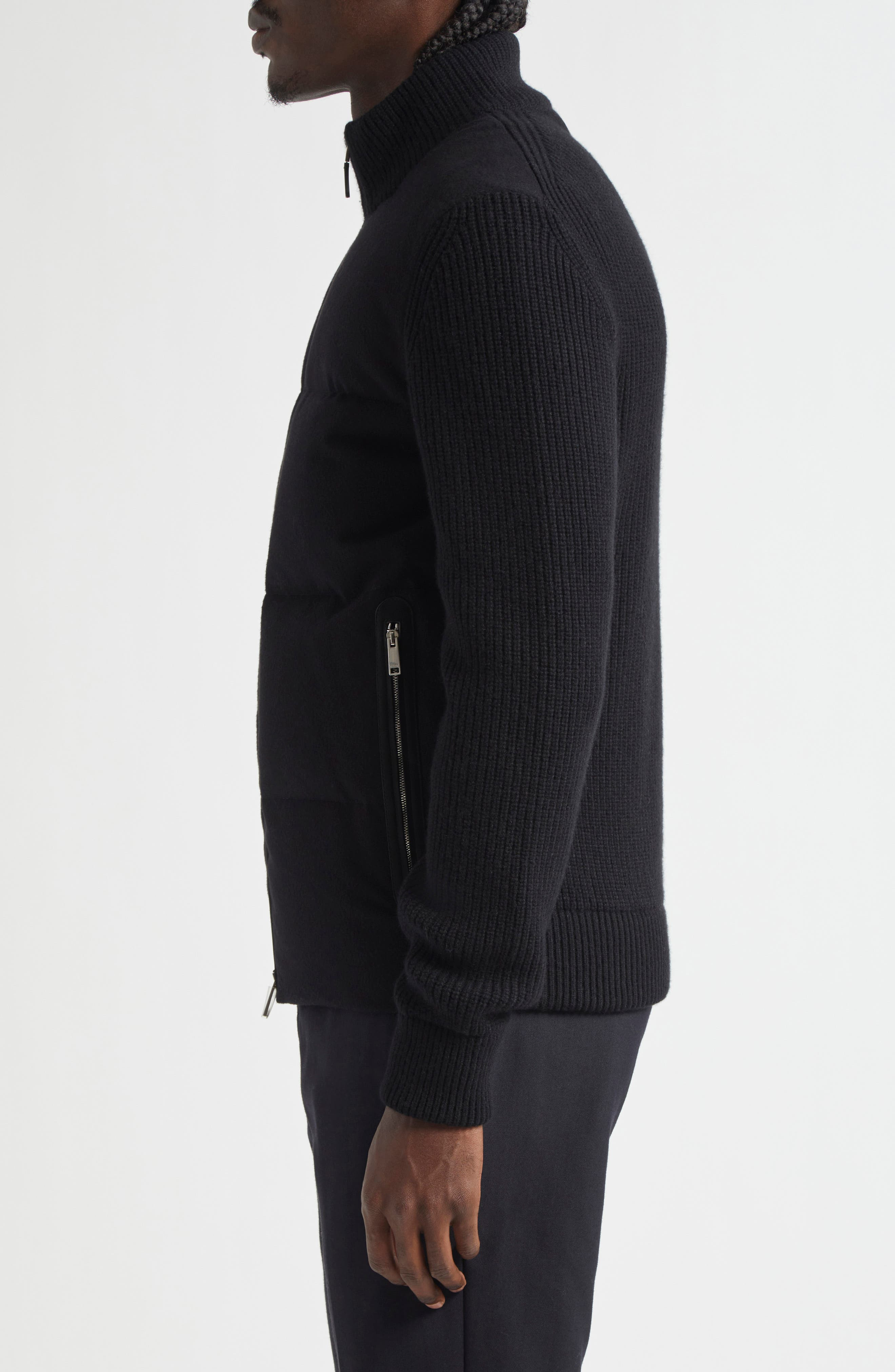 ZEGNA Oasi Cashmere Down Puffer Jacket in Black at Nordstrom - 6