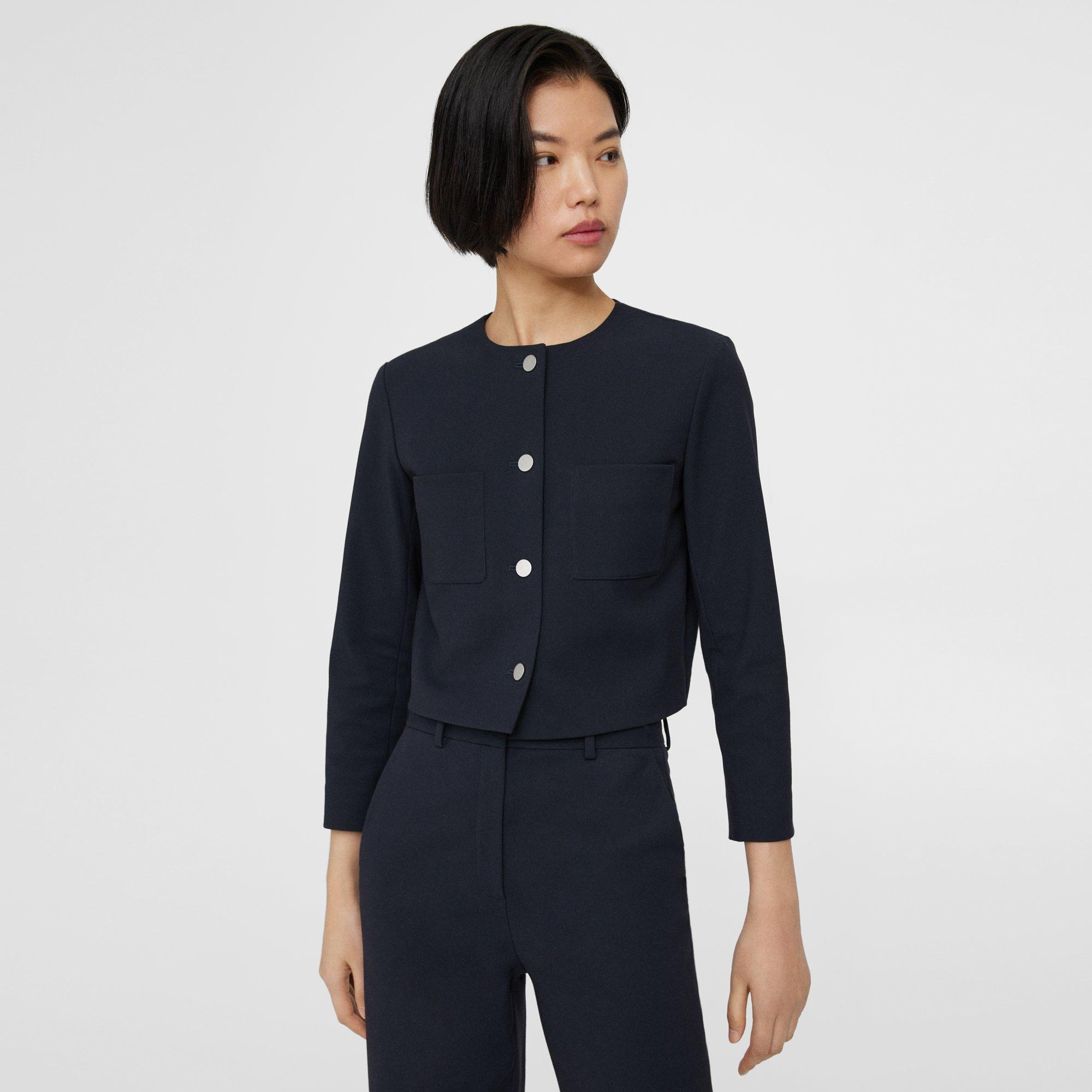Cropped Jacket in Neoteric Twill - 2