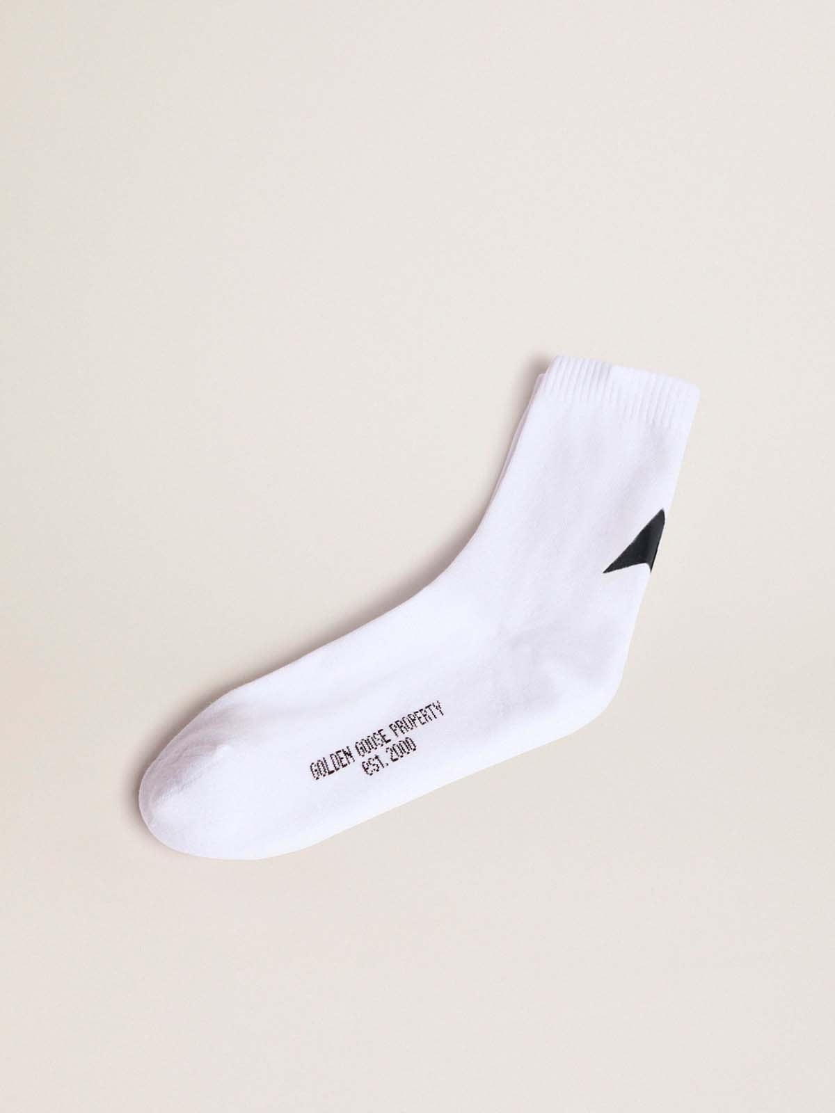 White Star Collection socks with contrasting black star - 1