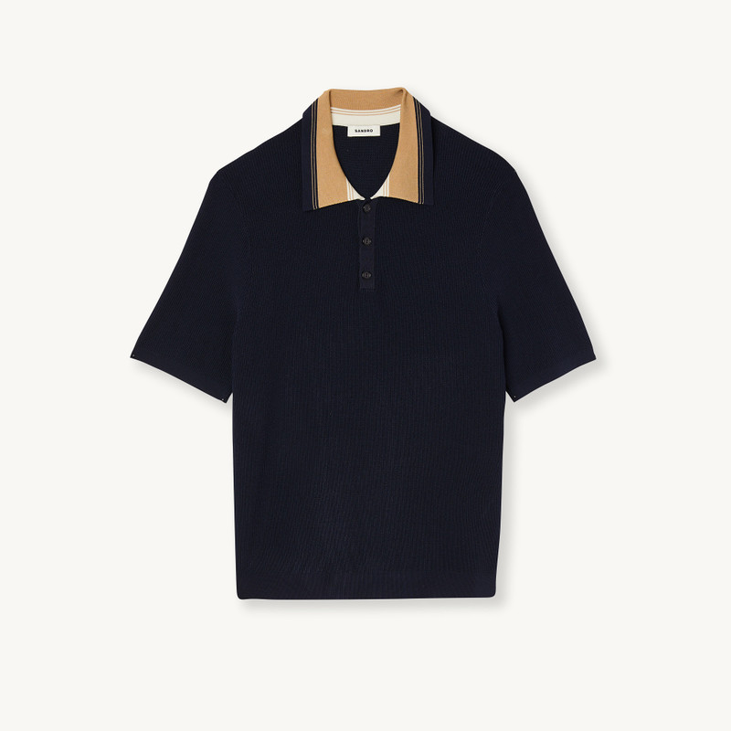 Knitted polo shirt 1