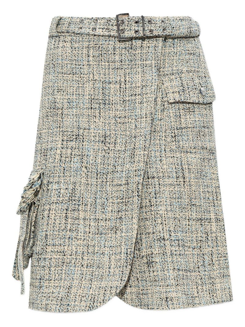 belted tweed 미니 스커트 1
