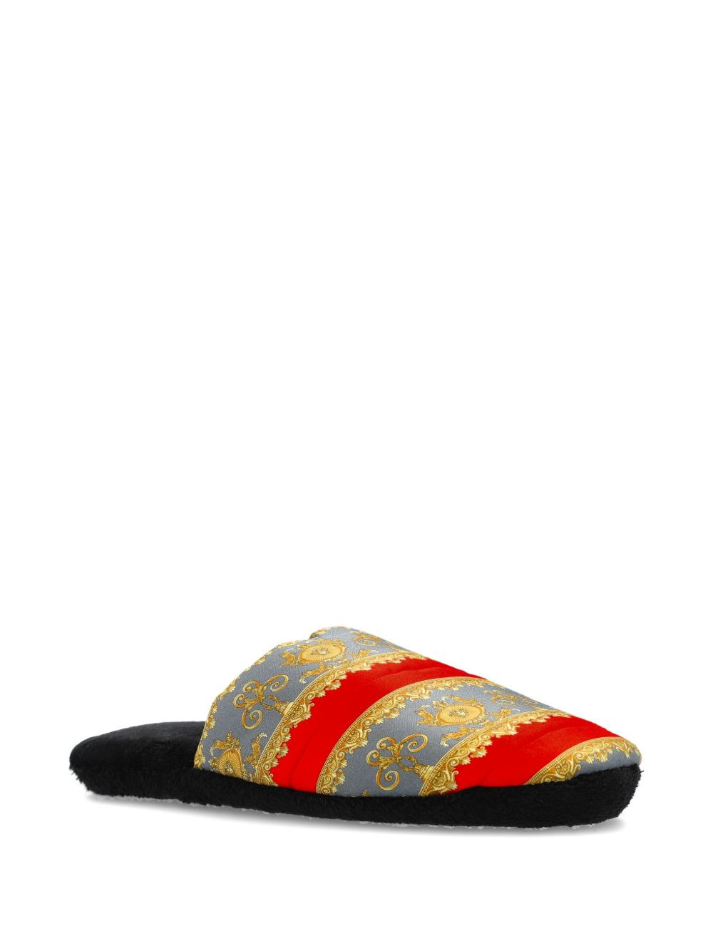 Barocco stripe slippers - 2