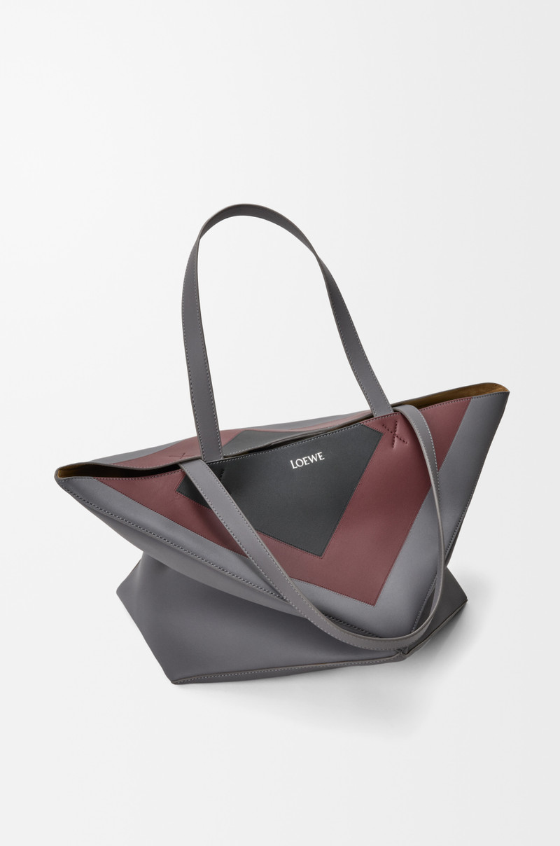 XL Puzzle Fold tote in nappa calfskin 5