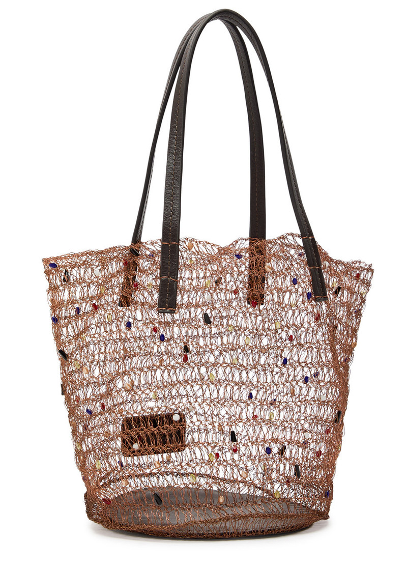 STAUD Staud Jewel Embellished Wire Bucket bag outlook