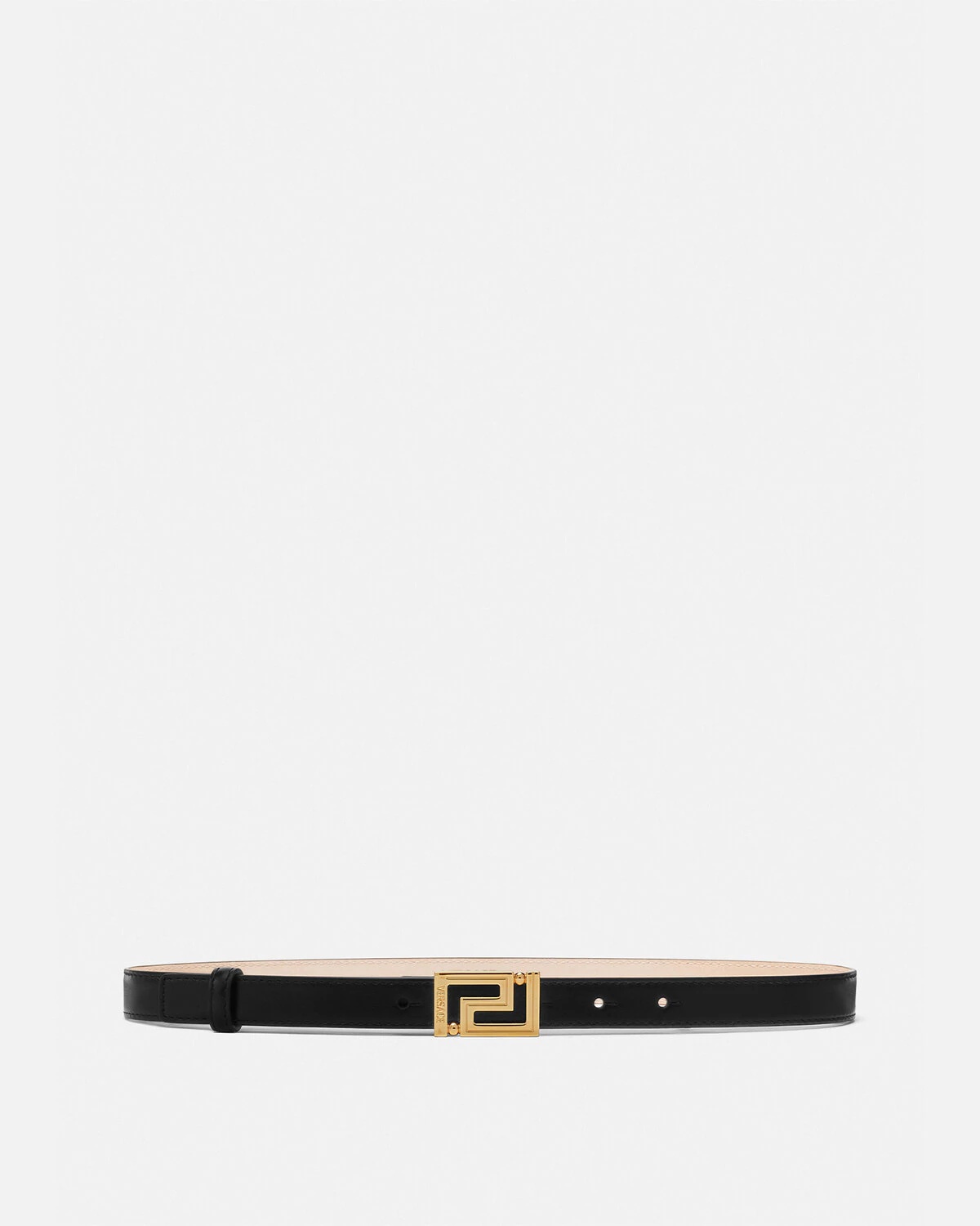 Greca Goddess Leather Belt 2 cm - 1