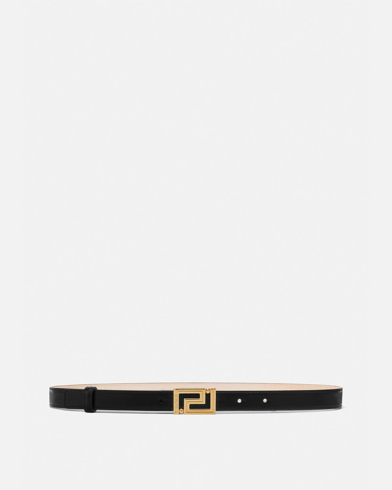 Greca Goddess Leather Belt 2 cm - 1