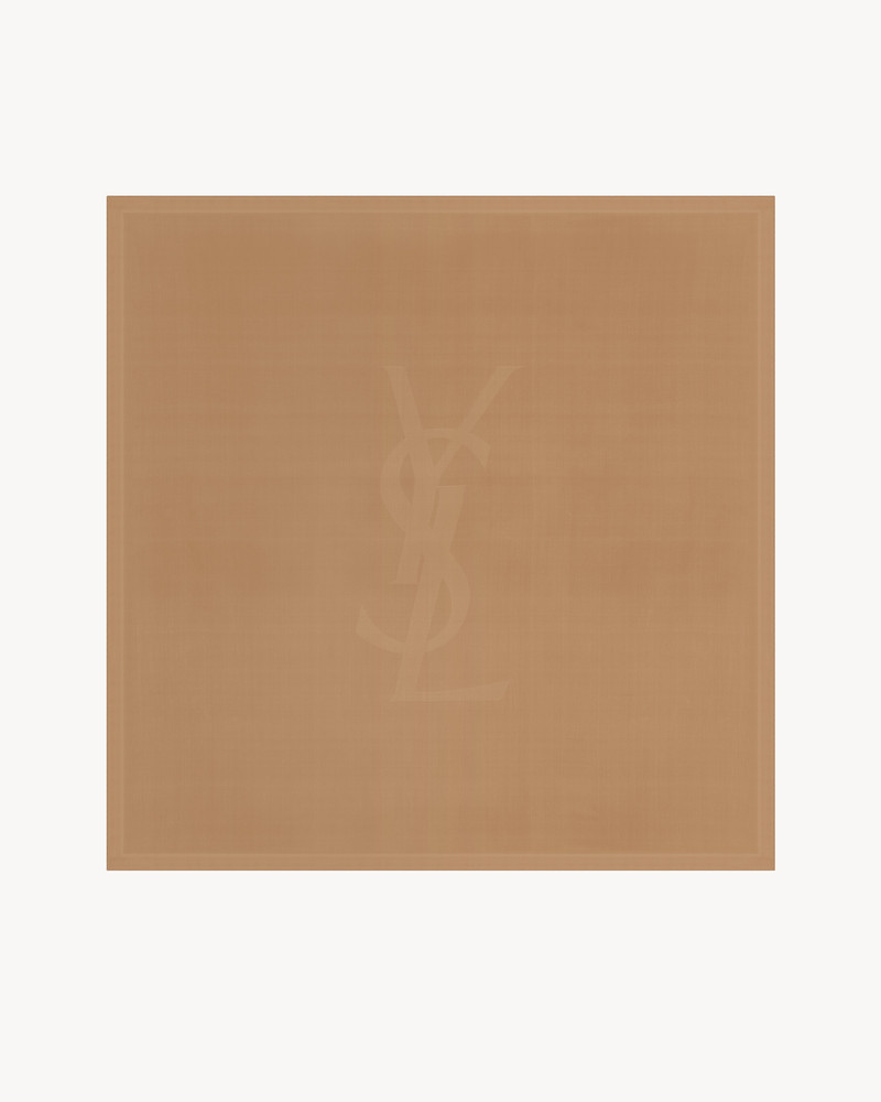 CASSANDRE SQUARE SCARF IN SILK CHARMEUSE 1