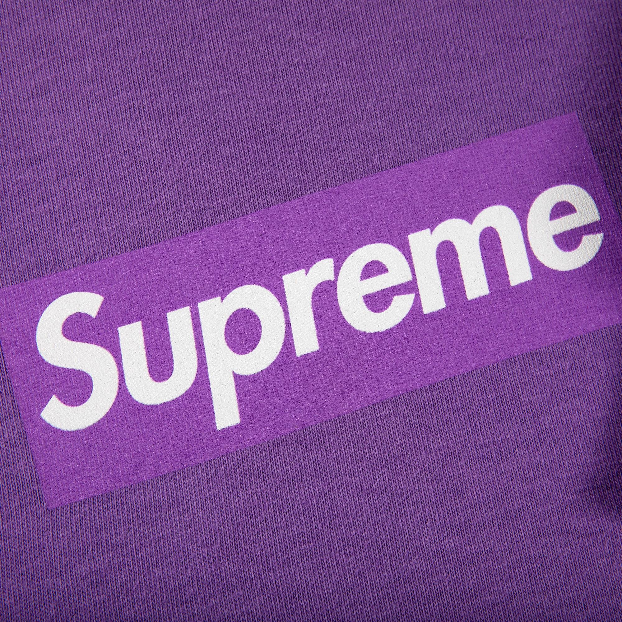 Supreme Supreme Box Logo Long-Sleeve Tee 'Purple' | REVERSIBLE