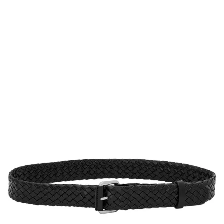 Saint Laurent Woven Leather Motorcycle Belt - 1
