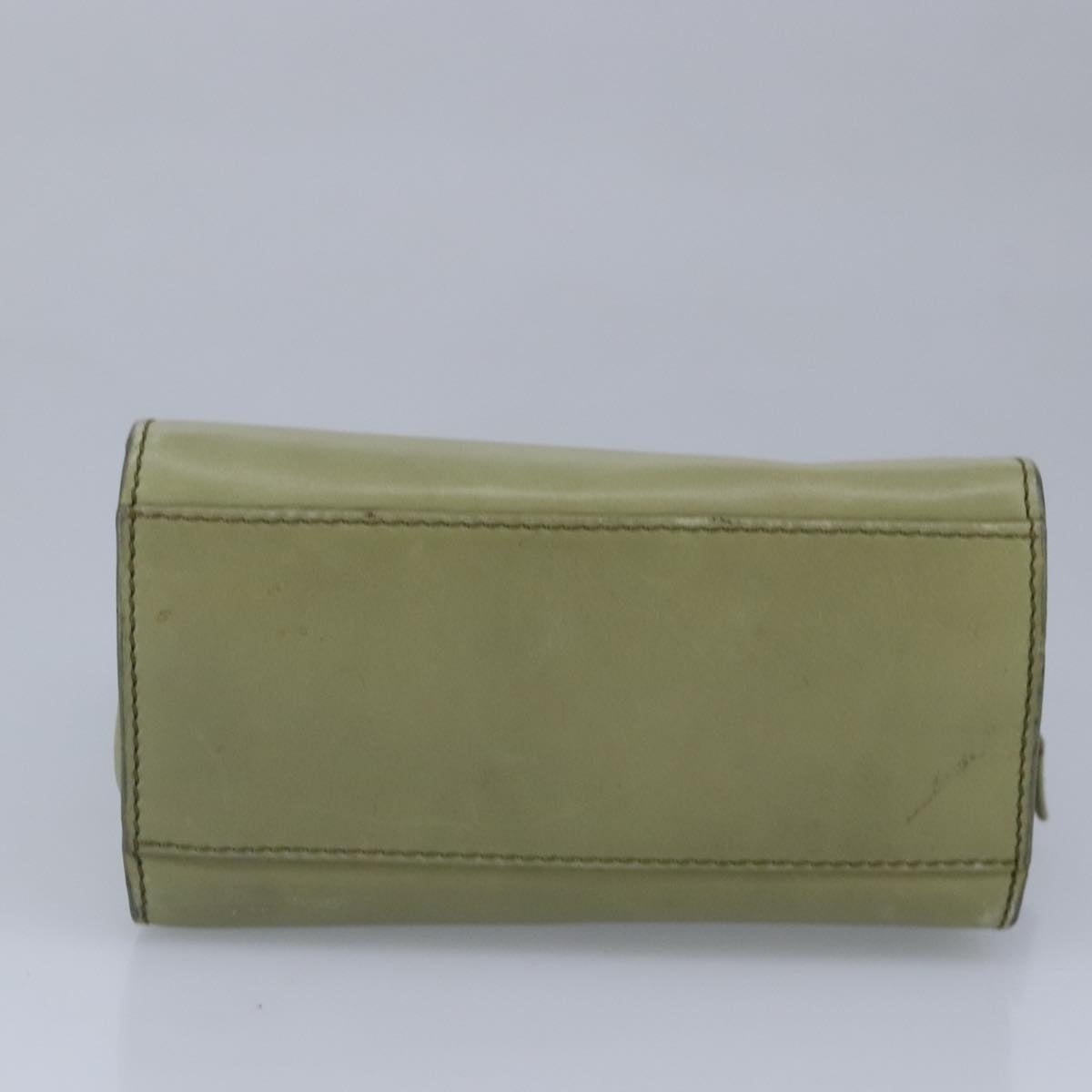 CELINE Hand Bag Leather Khaki - 9