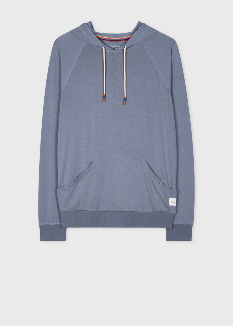 Light Blue Modal-Blend Lounge Hoodie 1