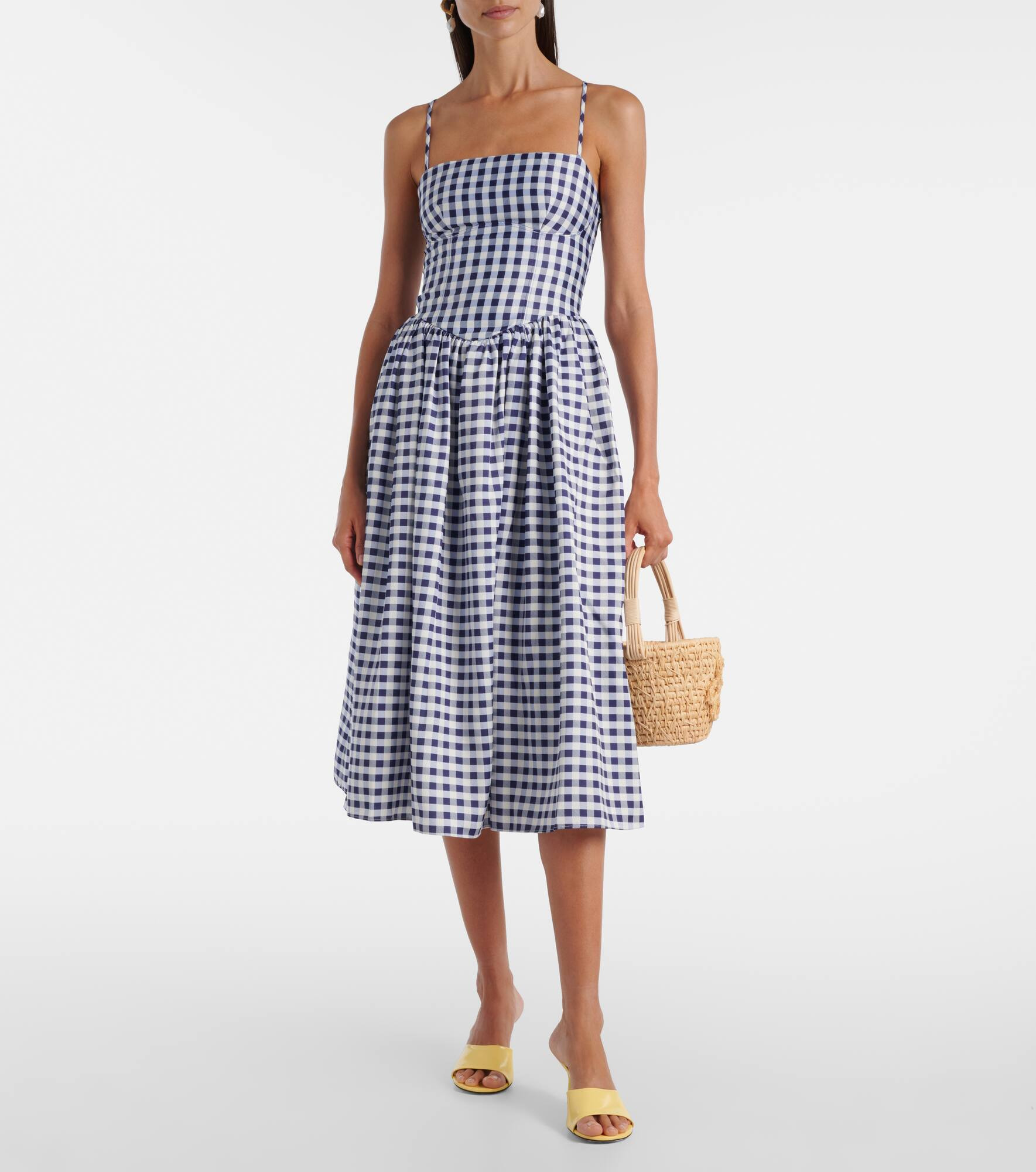 Gingham midi dress - 2