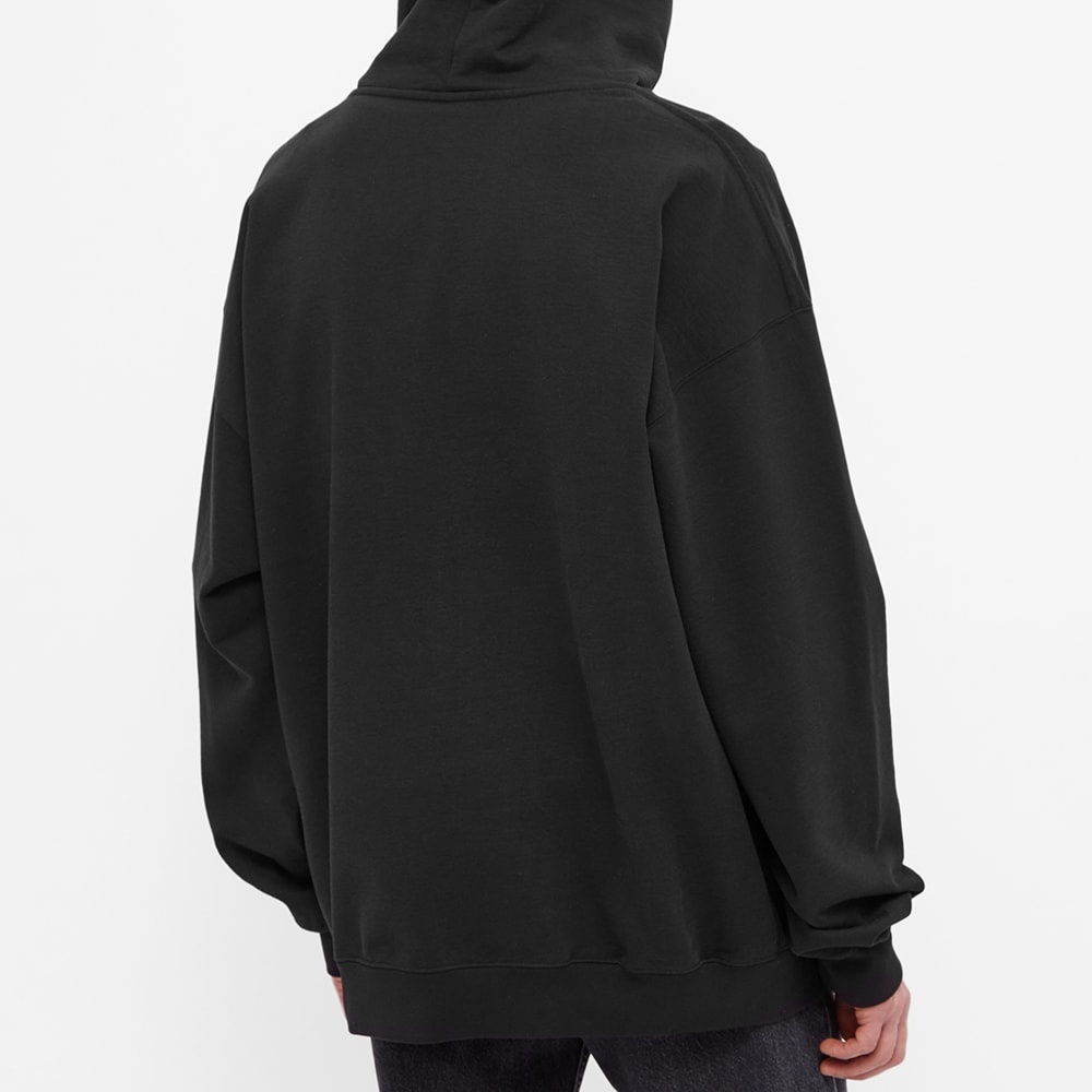 VETEMENTS All Black Logo Haute Couture Hoody - 5