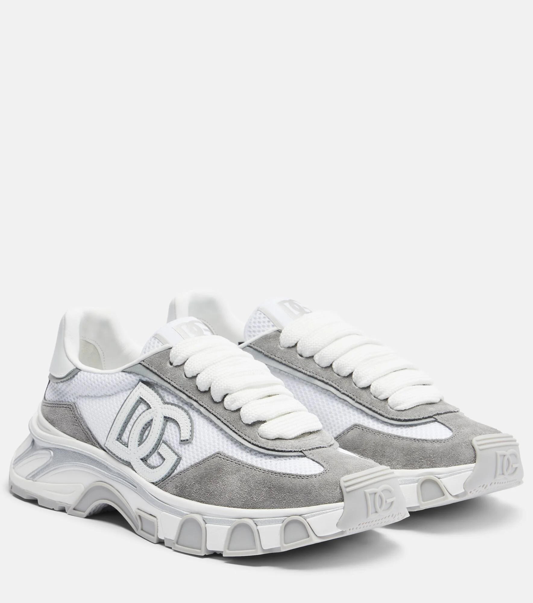 Runner suede-trimmed sneakers - 1