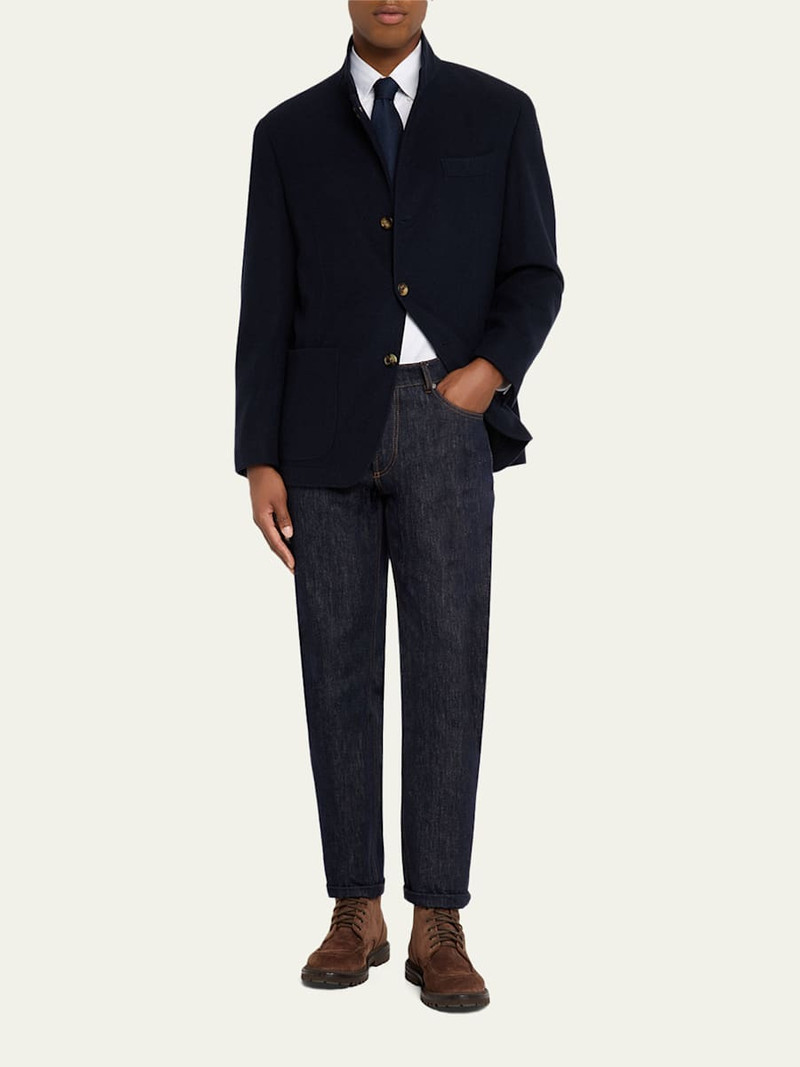 Brunello Cucinelli Men's Cashmere Blazer-Style Coat outlook