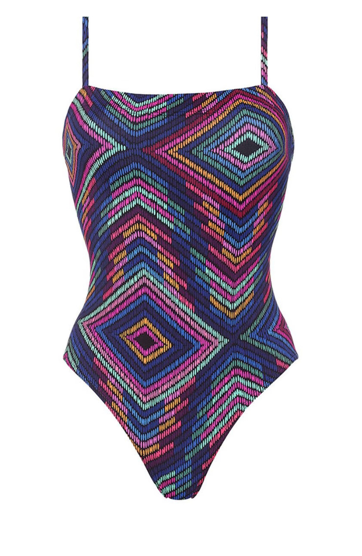 Optique Tank One Piece Rainbow Print - 1