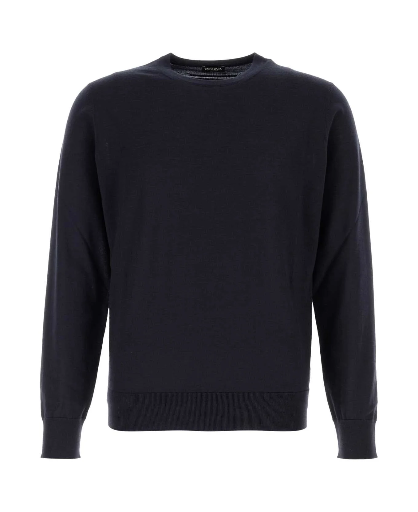 Midnight Blue Cashmere Blend Sweater - 1