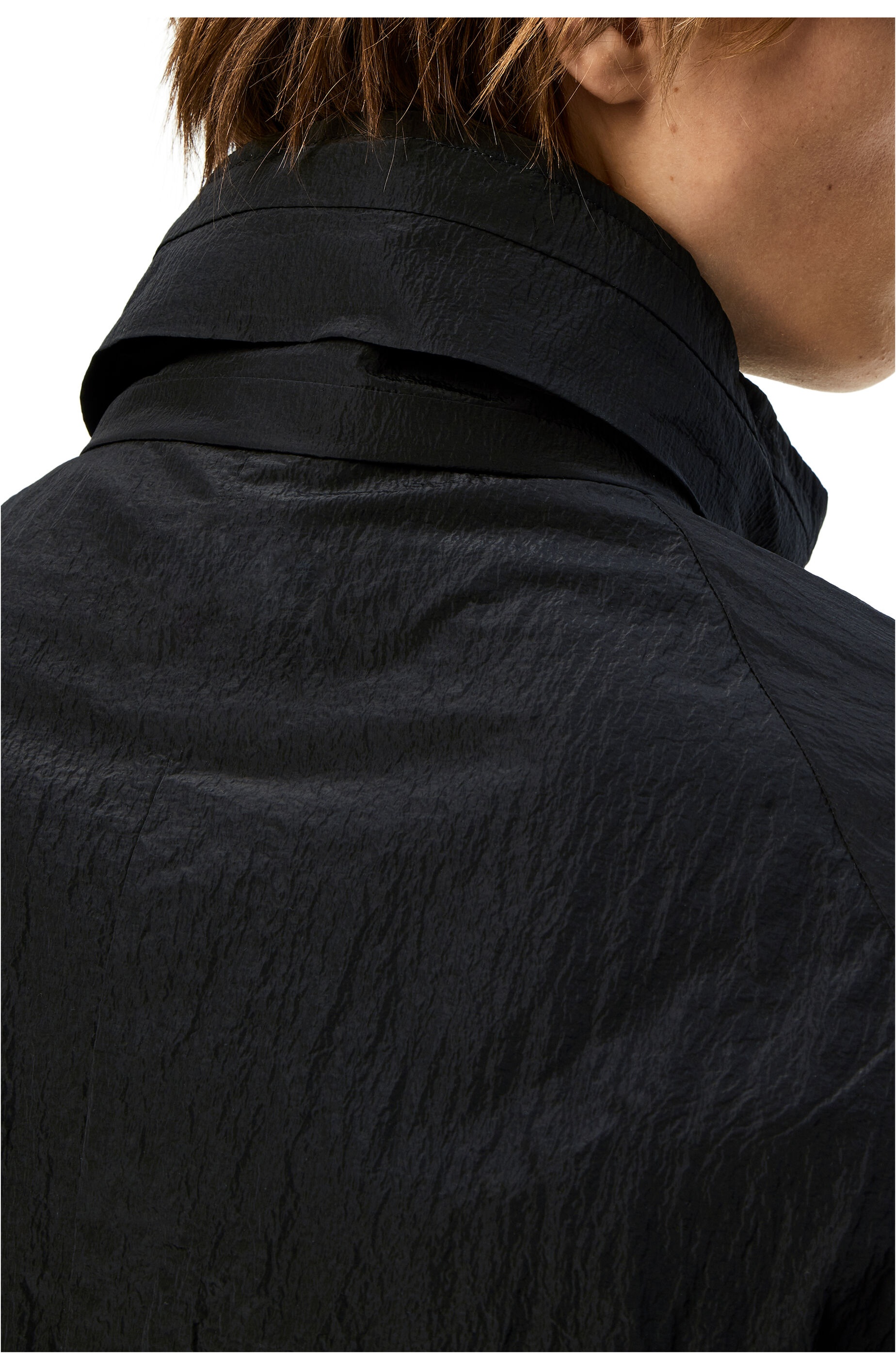 Hooded parka in textured nylon - 5