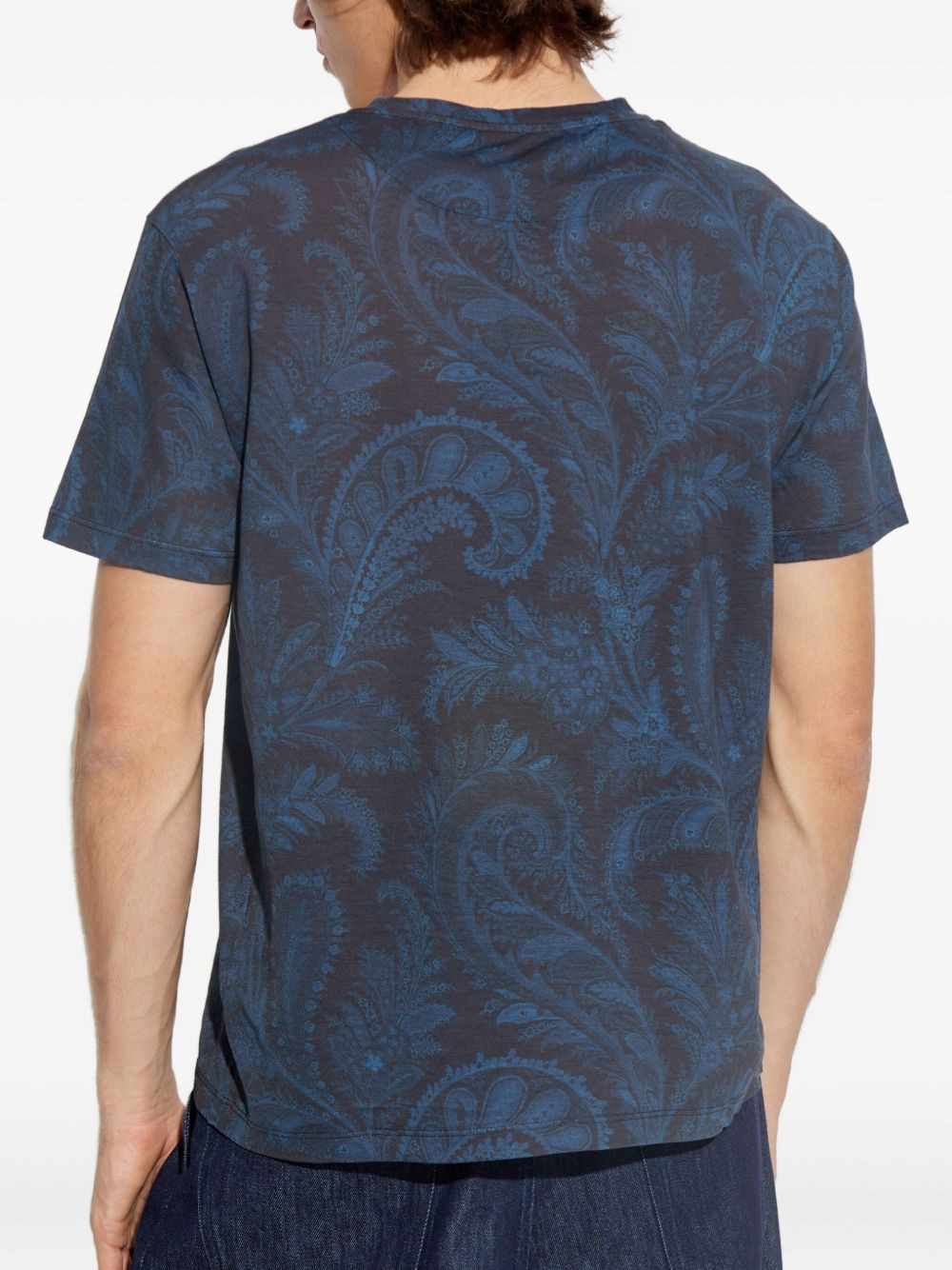 paisley print T-shirt - 4