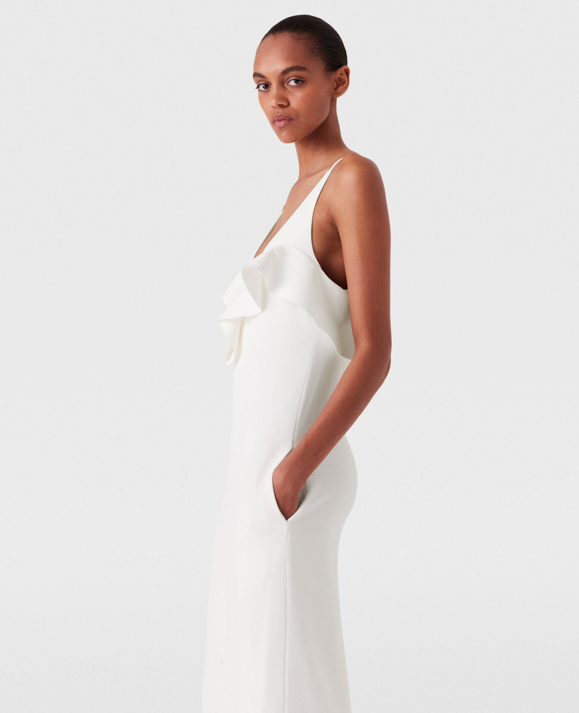 Ruffle Tier V-Neck Dress - 3