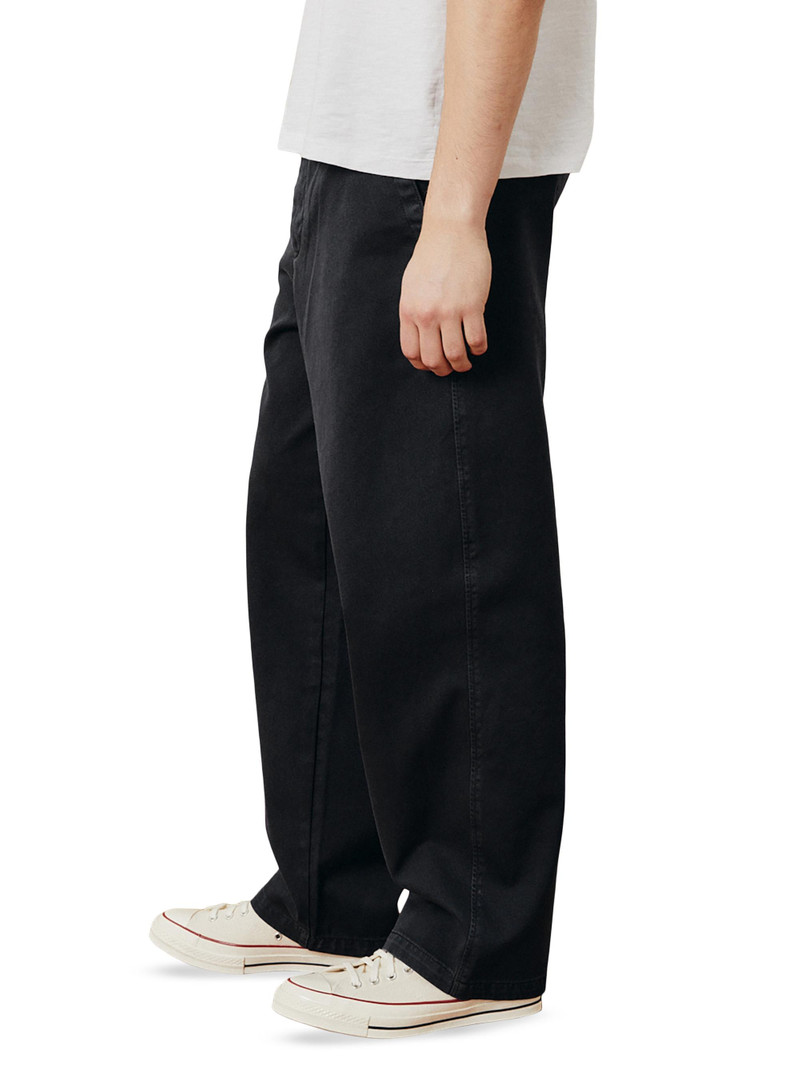 Men's Wide Twill Pants - Black 5
