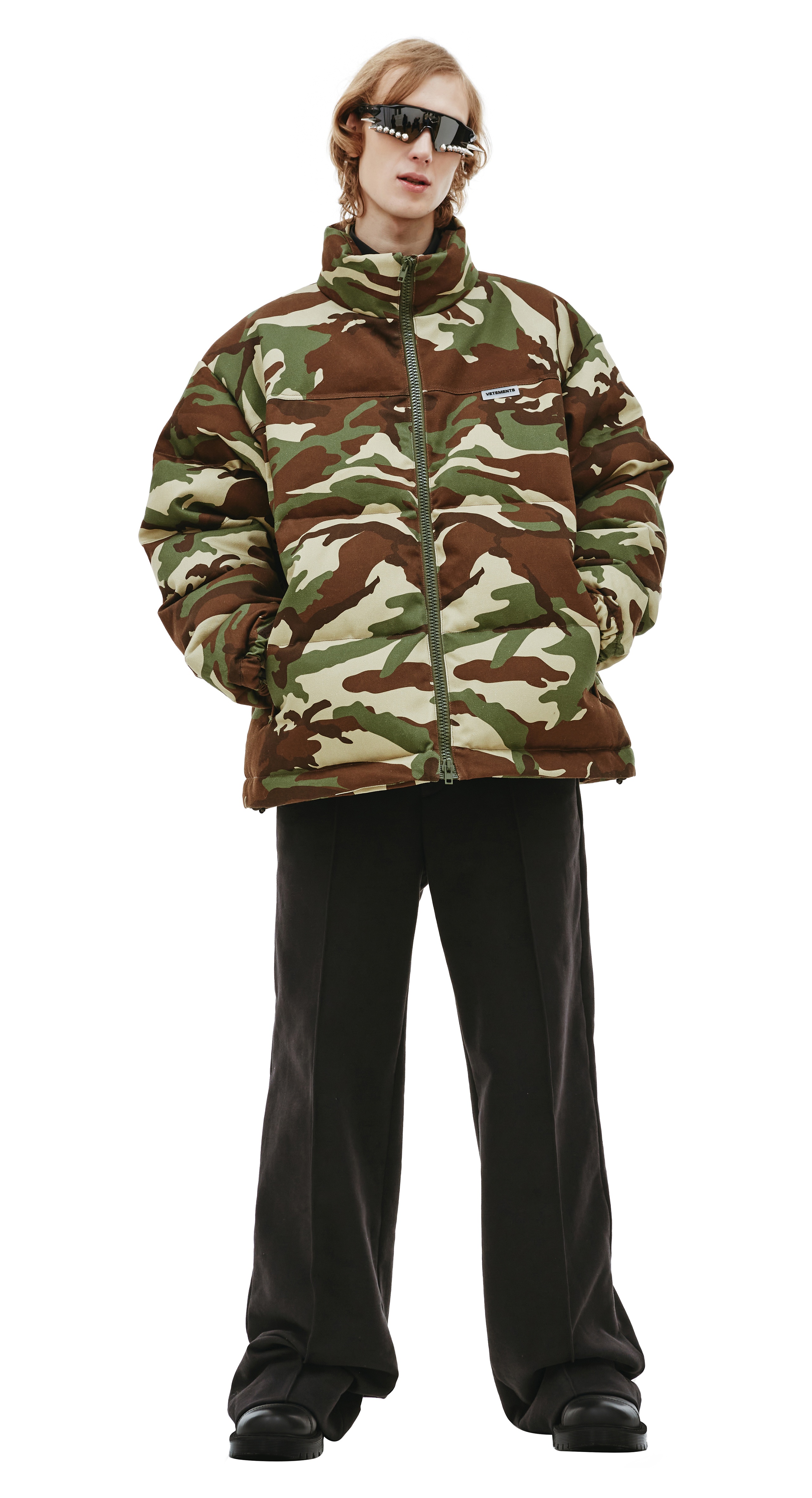 CAMOUFLAGE MAXI PADDED COAT - 6