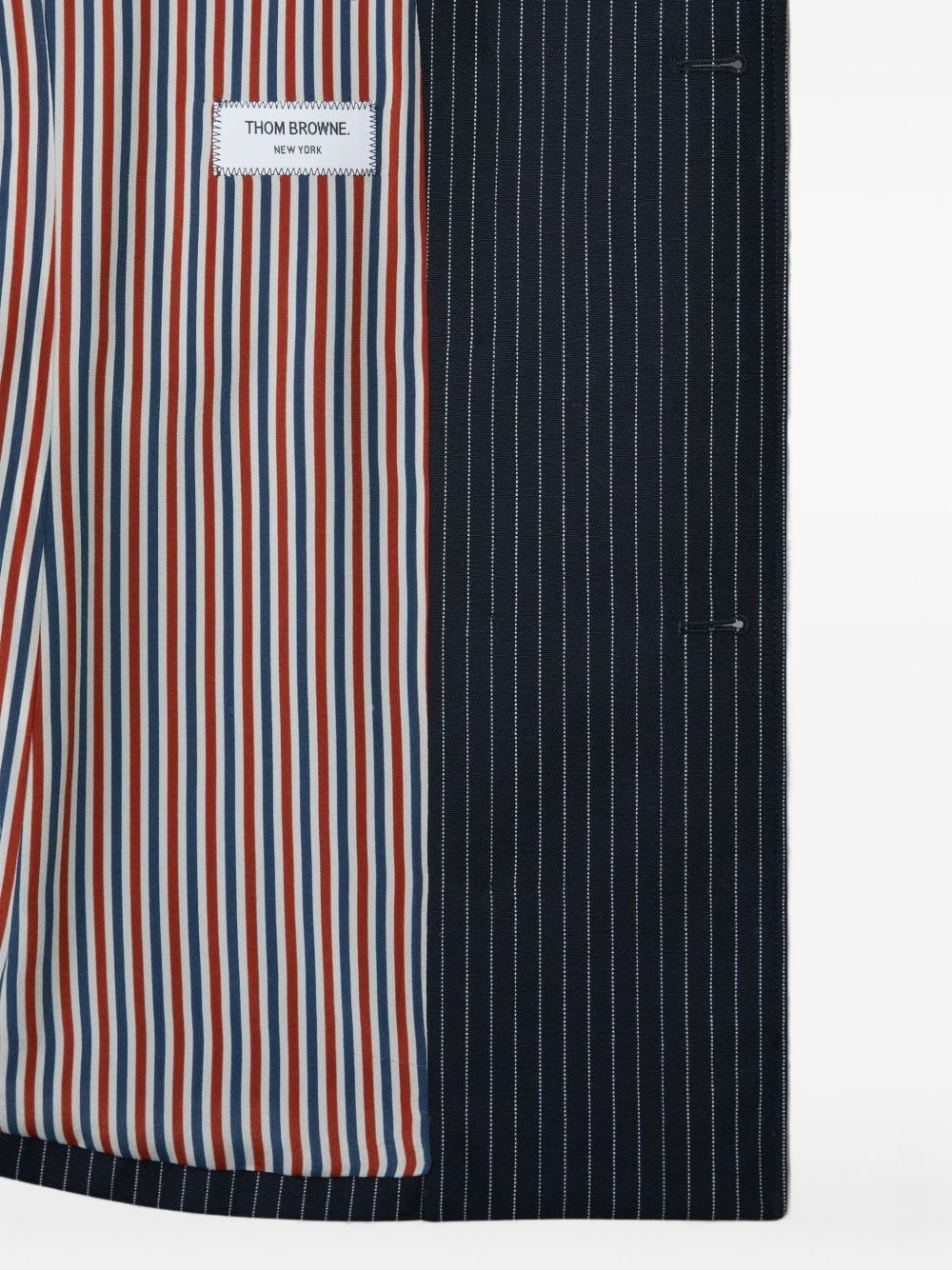 pinstripe double-breasted jacket - 4