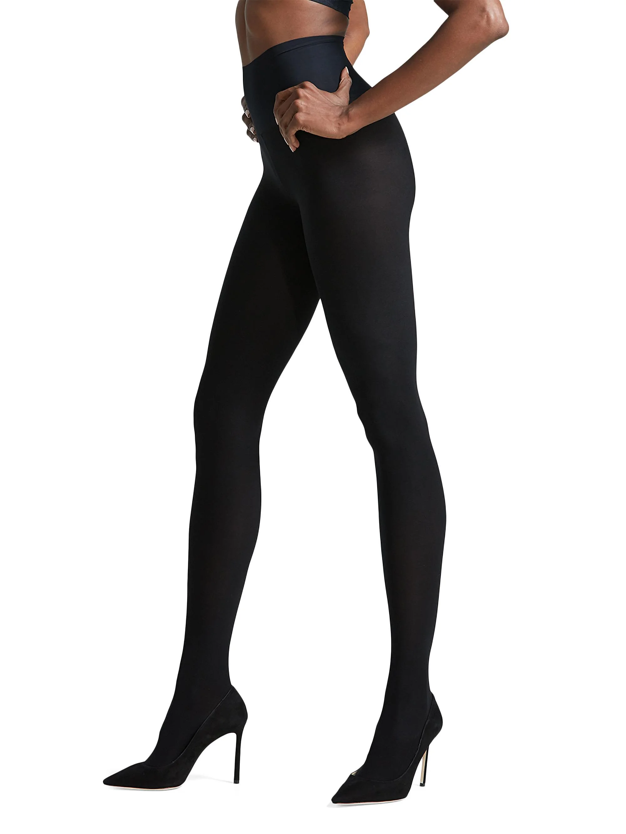 Women's 2-Pack Opaque Matte Tights - Black - 1