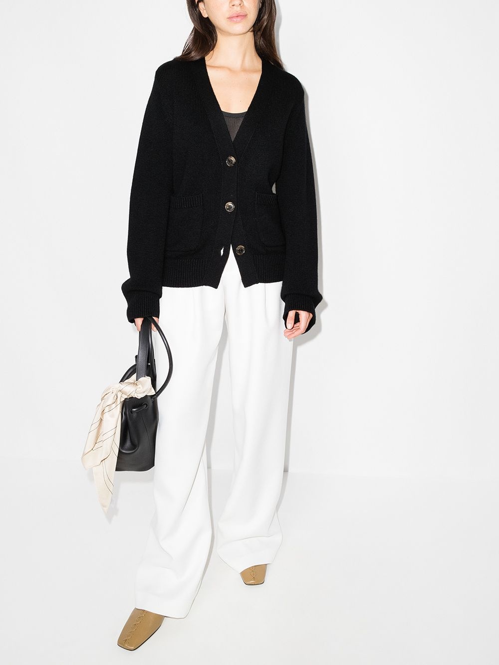 Davvi oversized V-neck cardigan - 5
