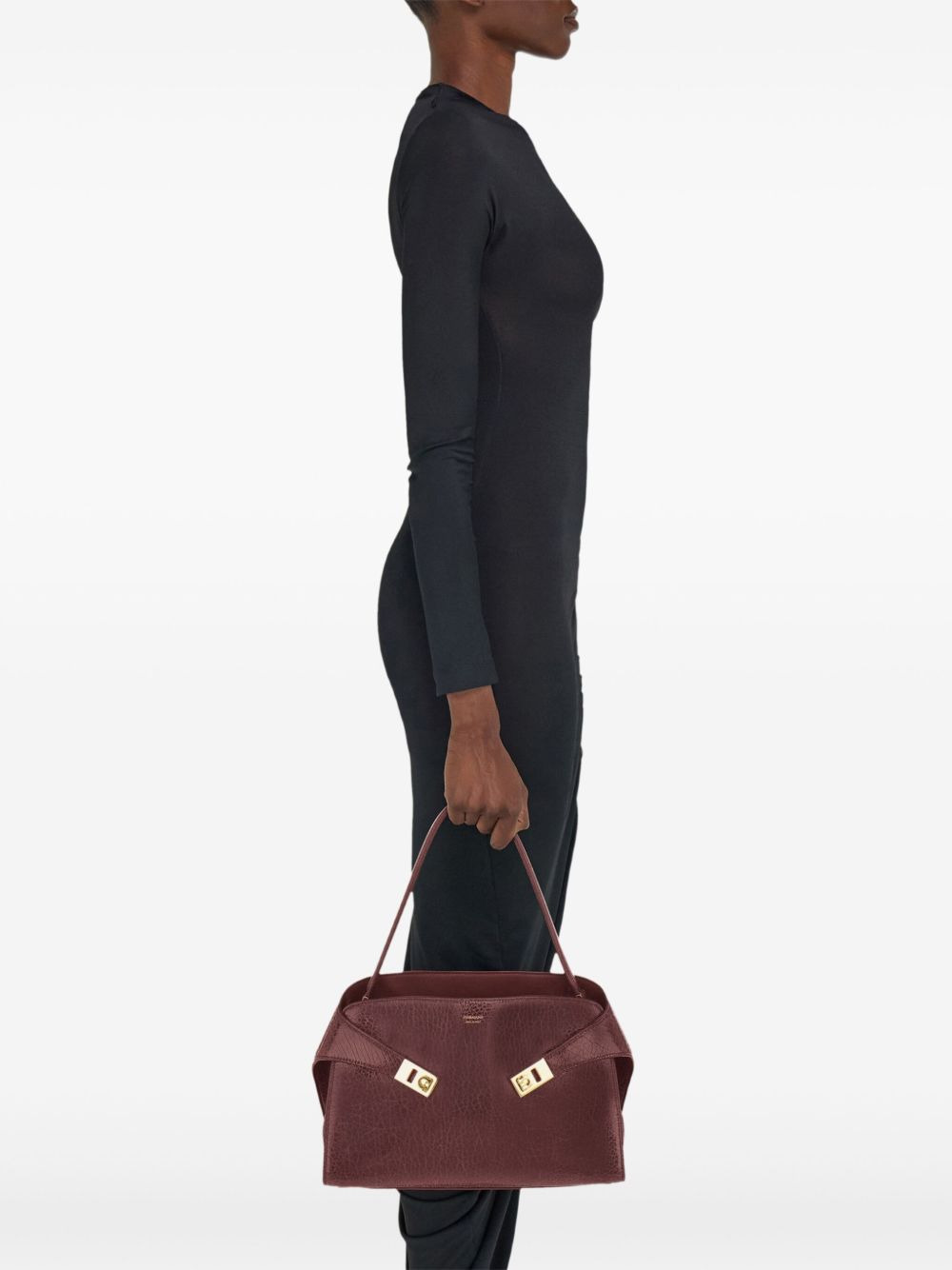 medium Hug leather shoulder bag - 2