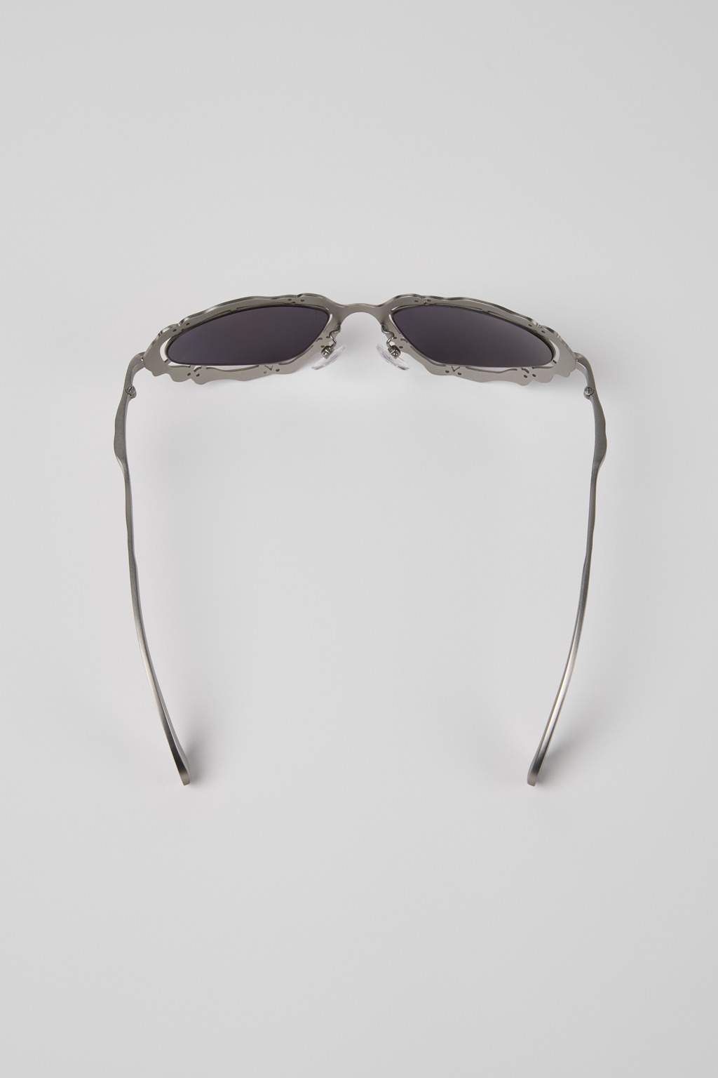 Silver Brushed NOPEA Metal Sunglasses - 4