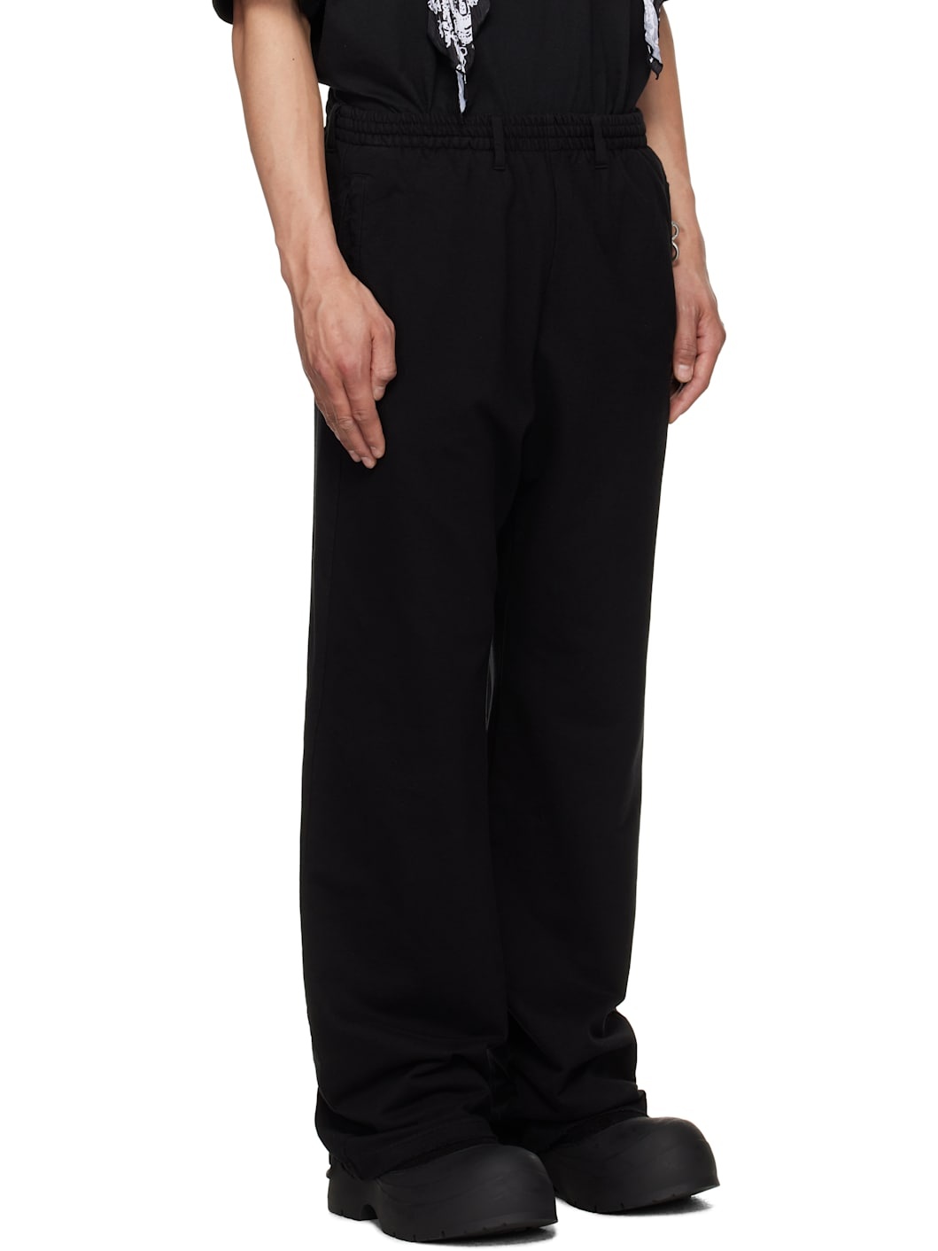 Black Piercing Sweatpants - 2
