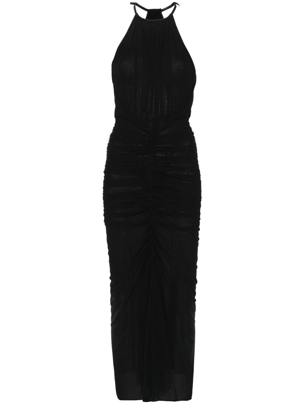 ruched maxi dress - 1